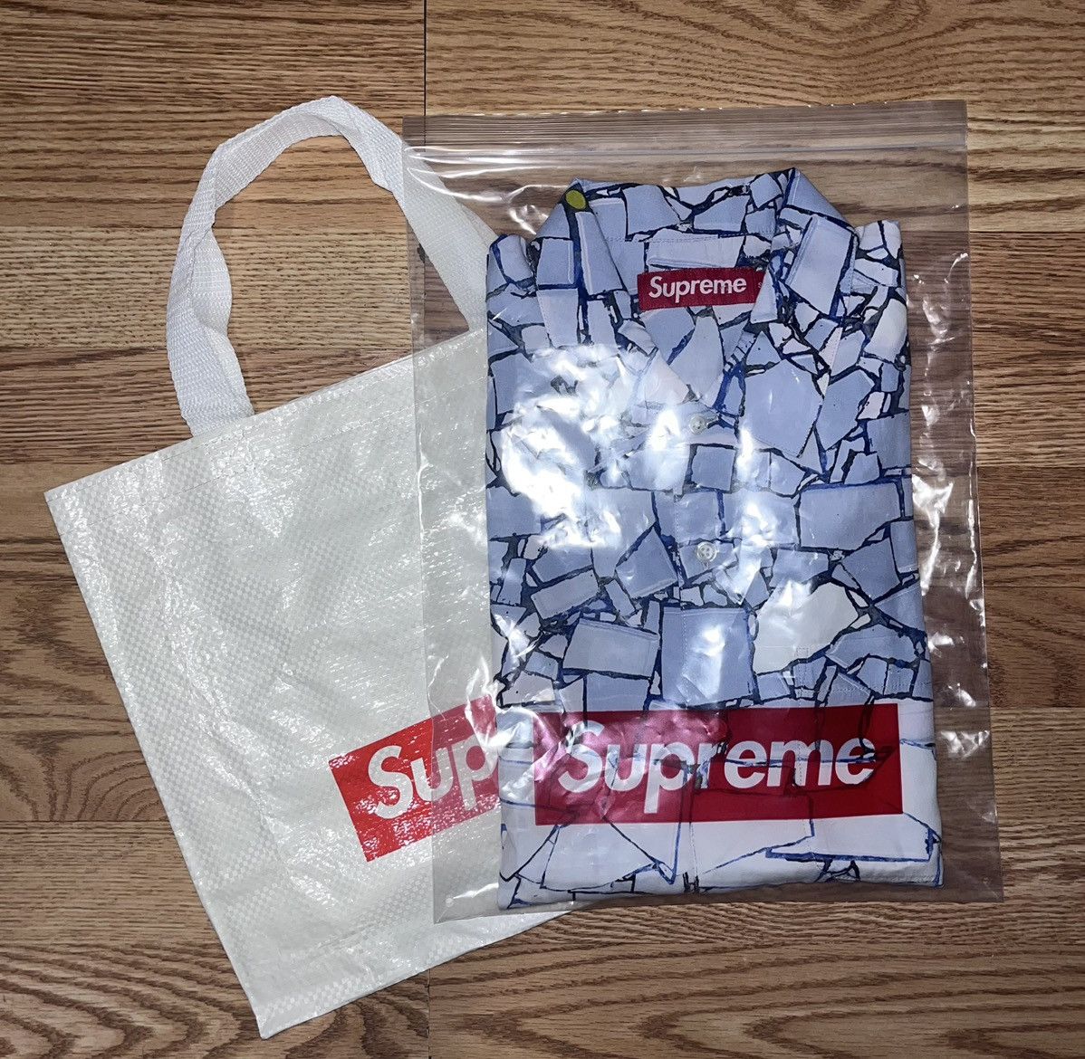 image of Supreme Mosaic Multicolor Shirt Ss24, Men's (Size Small)