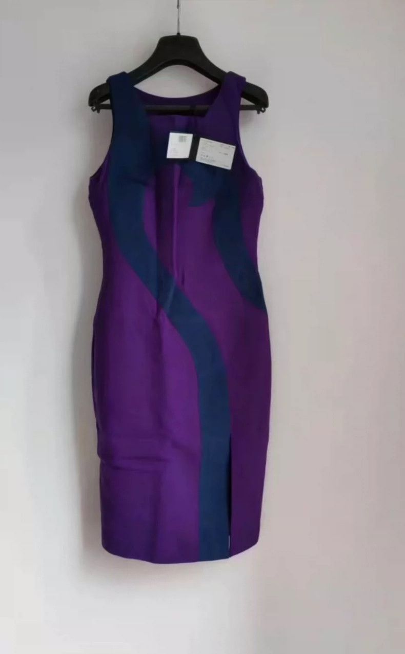 Versace Versace Romantic purple wool dress Size M / US 6-8 / IT 42-44 - 2 Thumbnail