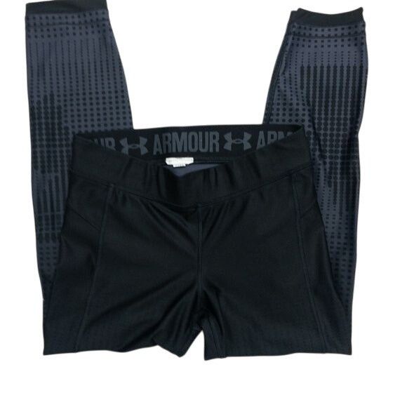 Under Armour Under Armour Black & Grey Ankle Leggings Metallic Dots Size 30" / US 8 / IT 44 - 5 Thumbnail