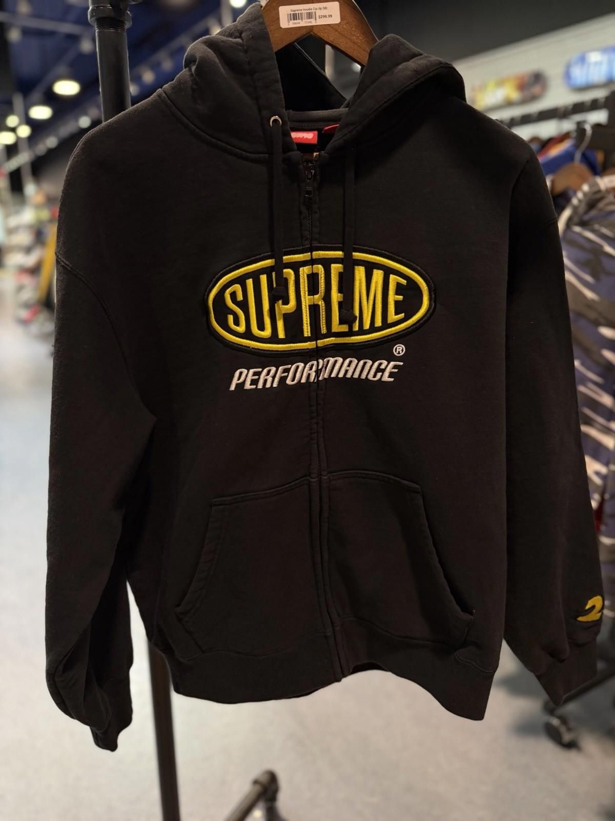 Supreme Supreme Performance Zip Up Hooded Sweatshirt Black Size (M) Size US M / EU 48-50 / 2 - 5 Thumbnail