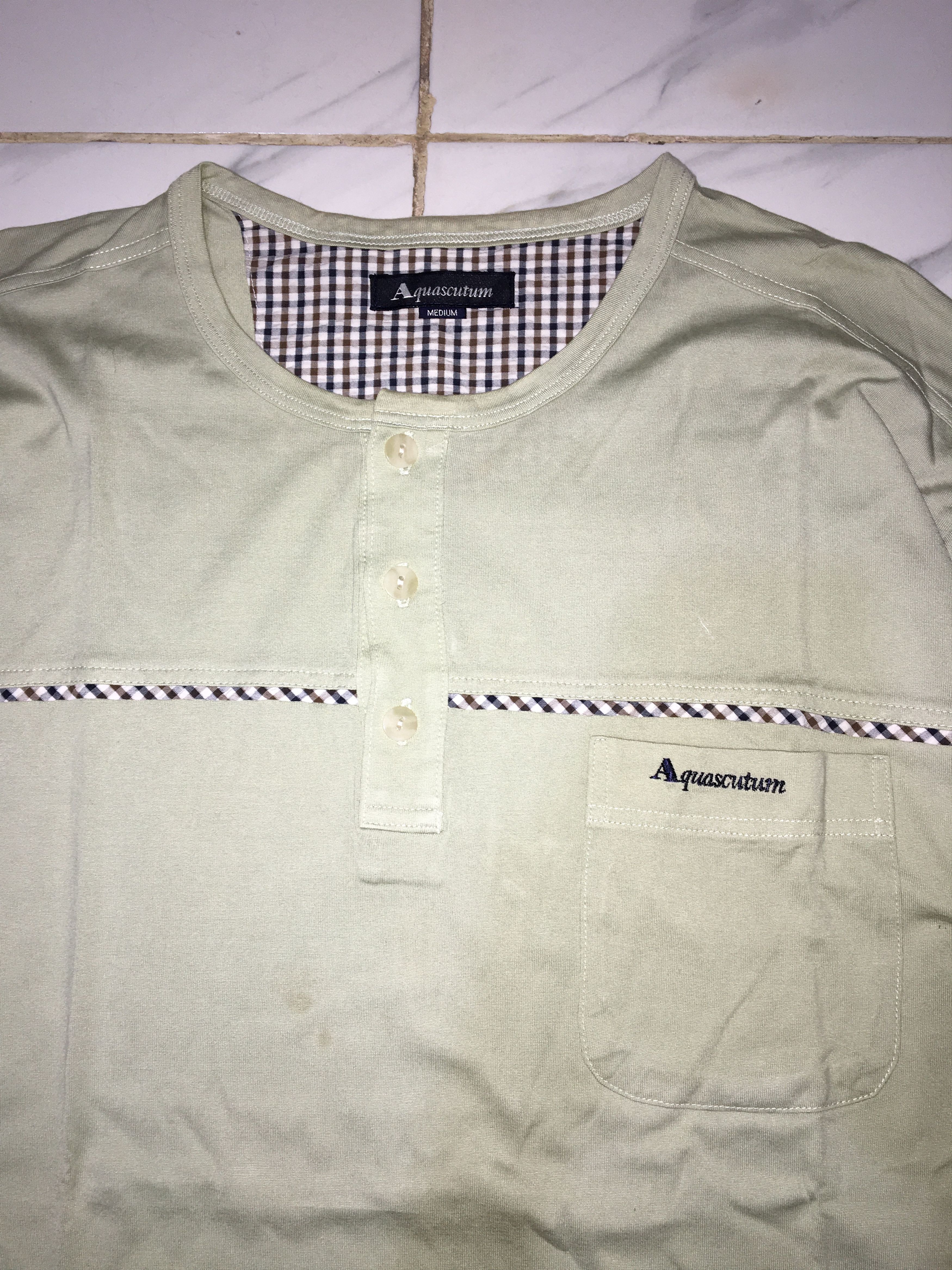 Aquascutum Aquascutum Long Sleeve Shirt Size US M / EU 48-50 / 2 - 2 Thumbnail