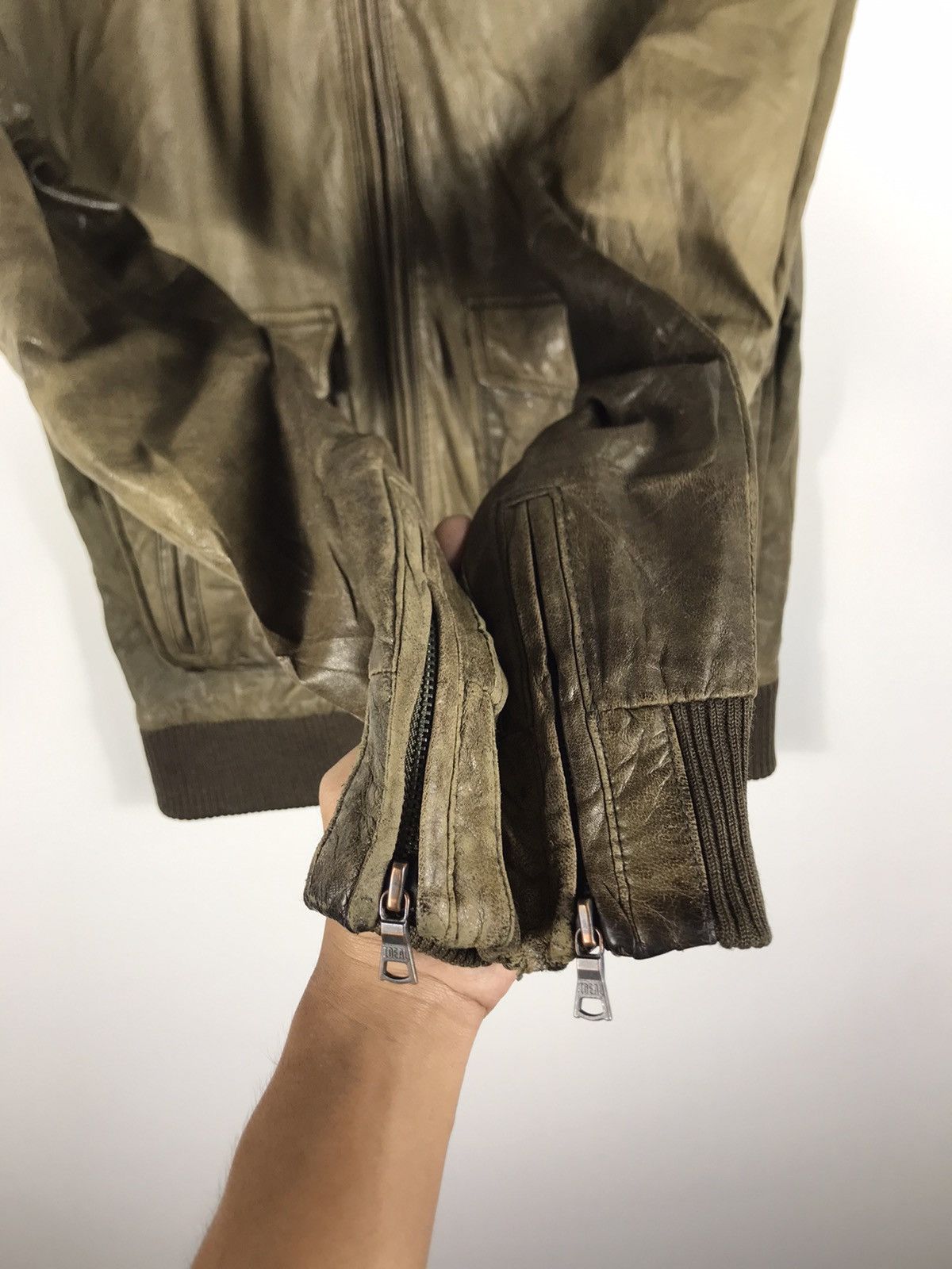 Ships Jet Blue ⚡️Vintage Ships Jet Blue Distressed Leather Jacket Size US S / EU 44-46 / 1 - 10 Thumbnail