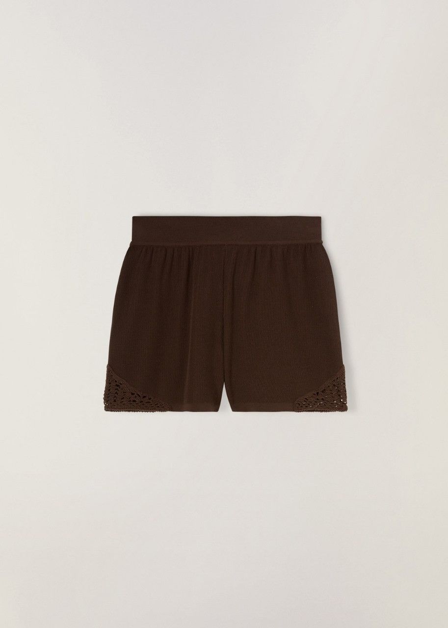 image of Loro Piana O1Srvl11E0424 Shorts In Coffee, Women's (Size 26)