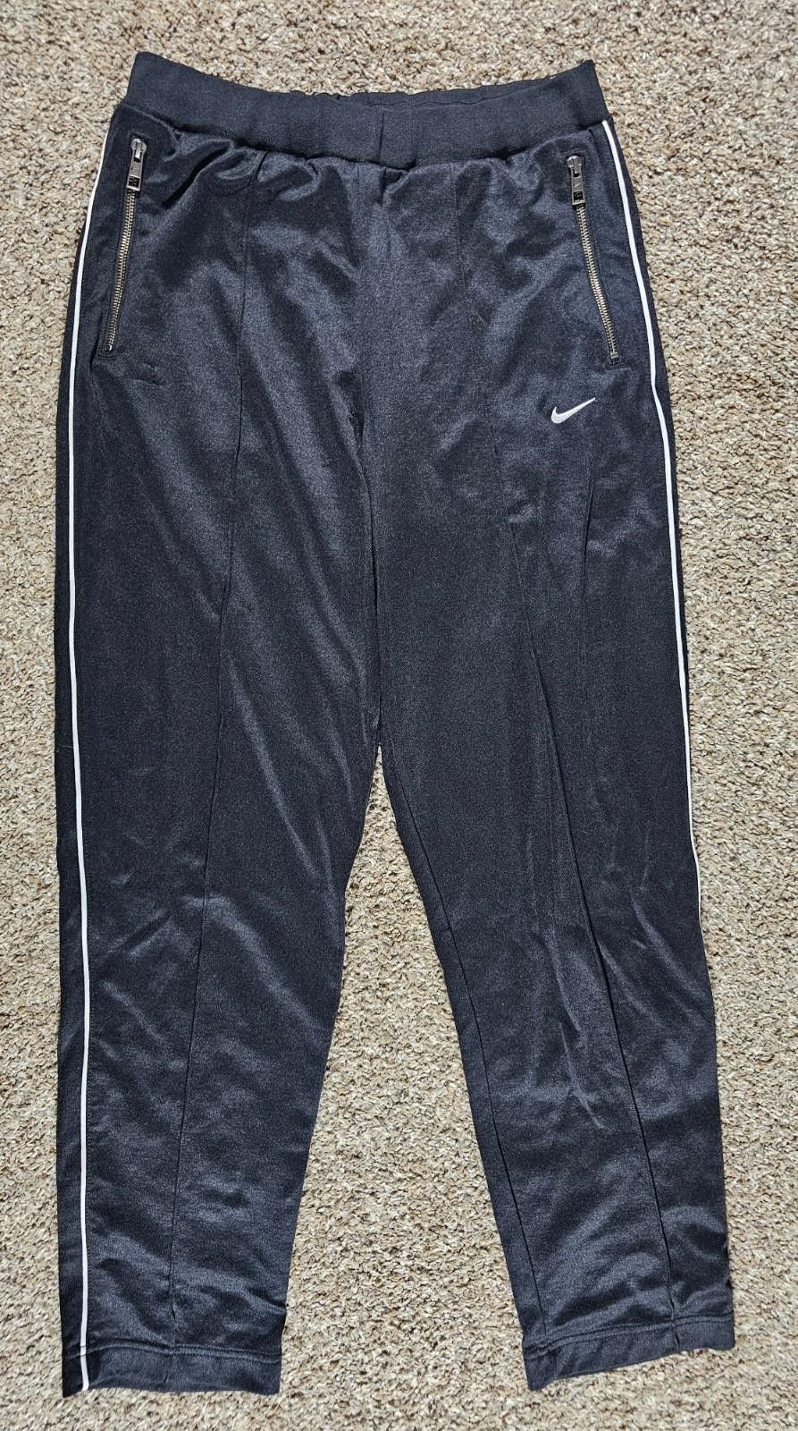 Nike Nike Large athletic pants sewn in creases zippered pockets Size US 34 / EU 50 - 1 Thumbnail