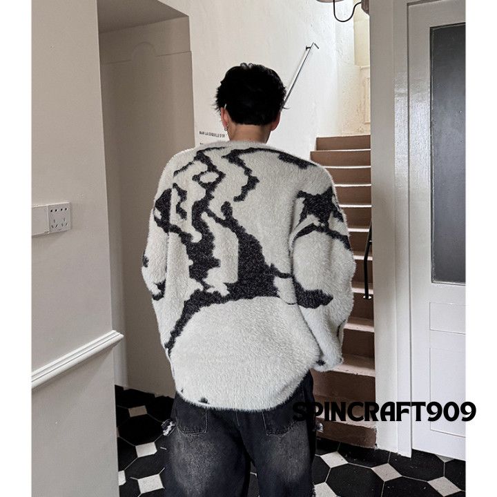 Other Graphic y2k Style Striped Knit Sweater Size US M / EU 48-50 / 2 - 5 Thumbnail