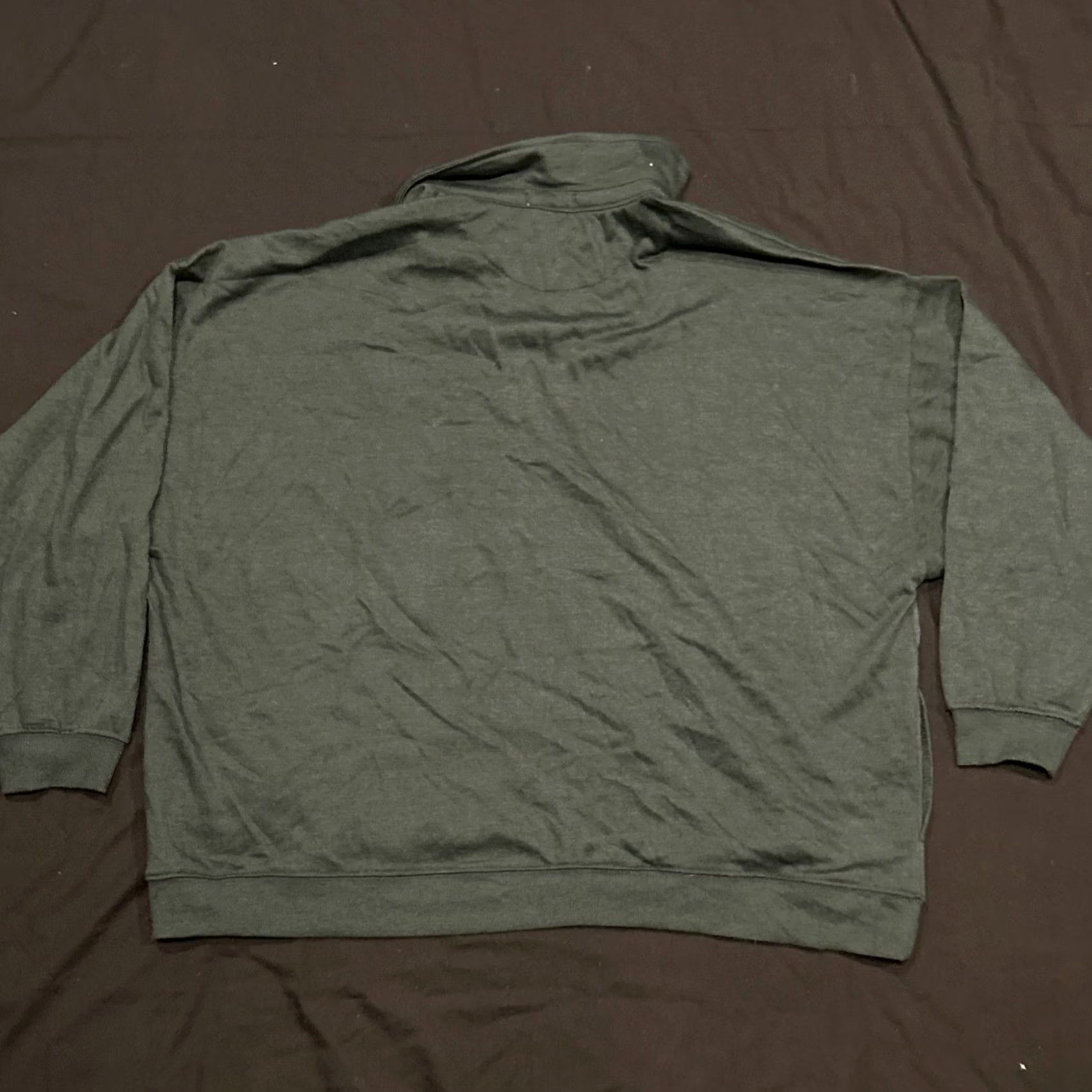 Vintage Better / Together Shirt Slim Long Sleeve Green XL Womens 90s Casual Crew Neck Stretch Cotton Polyester Visordown Size XL / US 12-14 / IT 48-50 - 3 Thumbnail