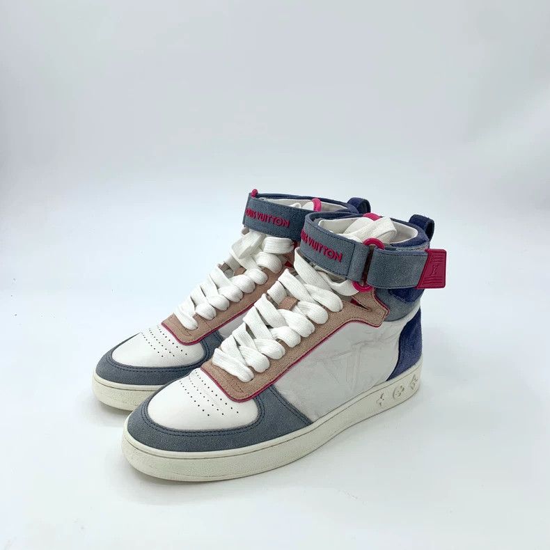 Louis Vuitton Louis Vuitton Color-block logo letter lace-up high-tops sh Size US 5.5 / IT 35.5 - 1 Thumbnail