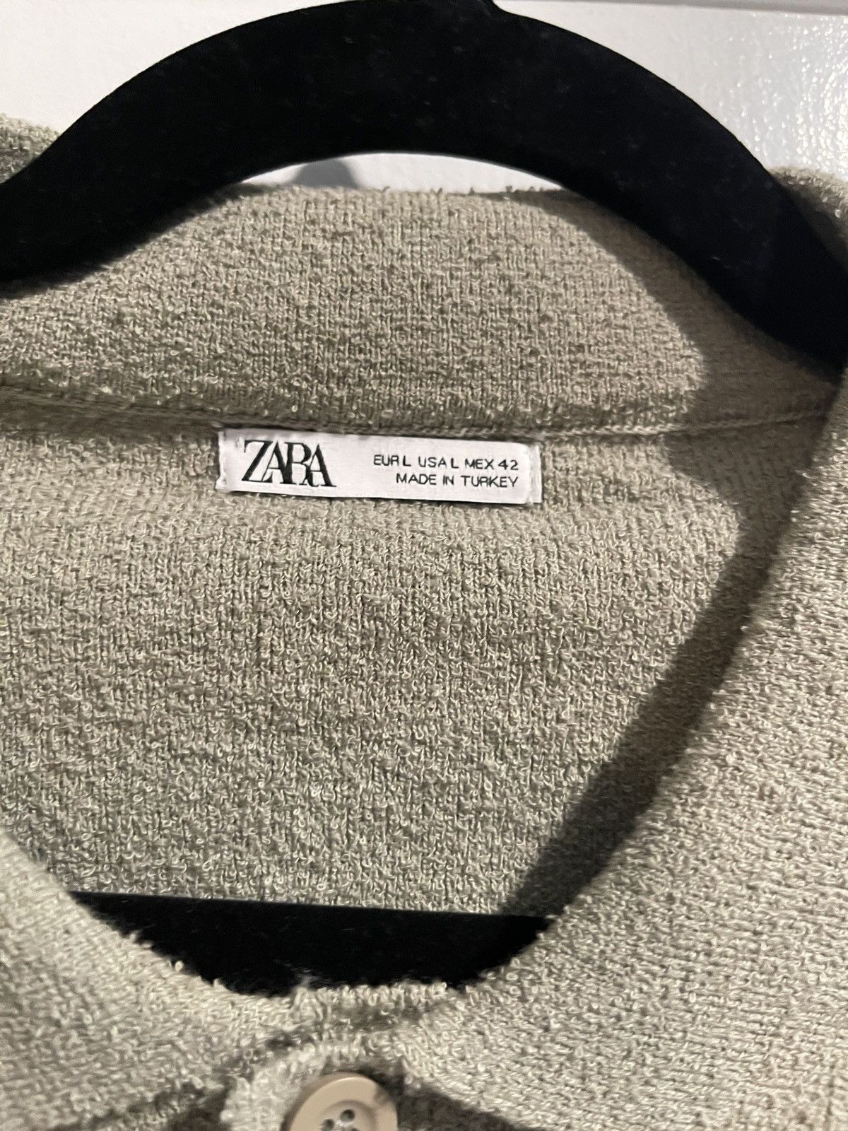 Zara Zara Green Boucle Polo Size large Size US L / EU 52-54 / 3 - 4 Thumbnail