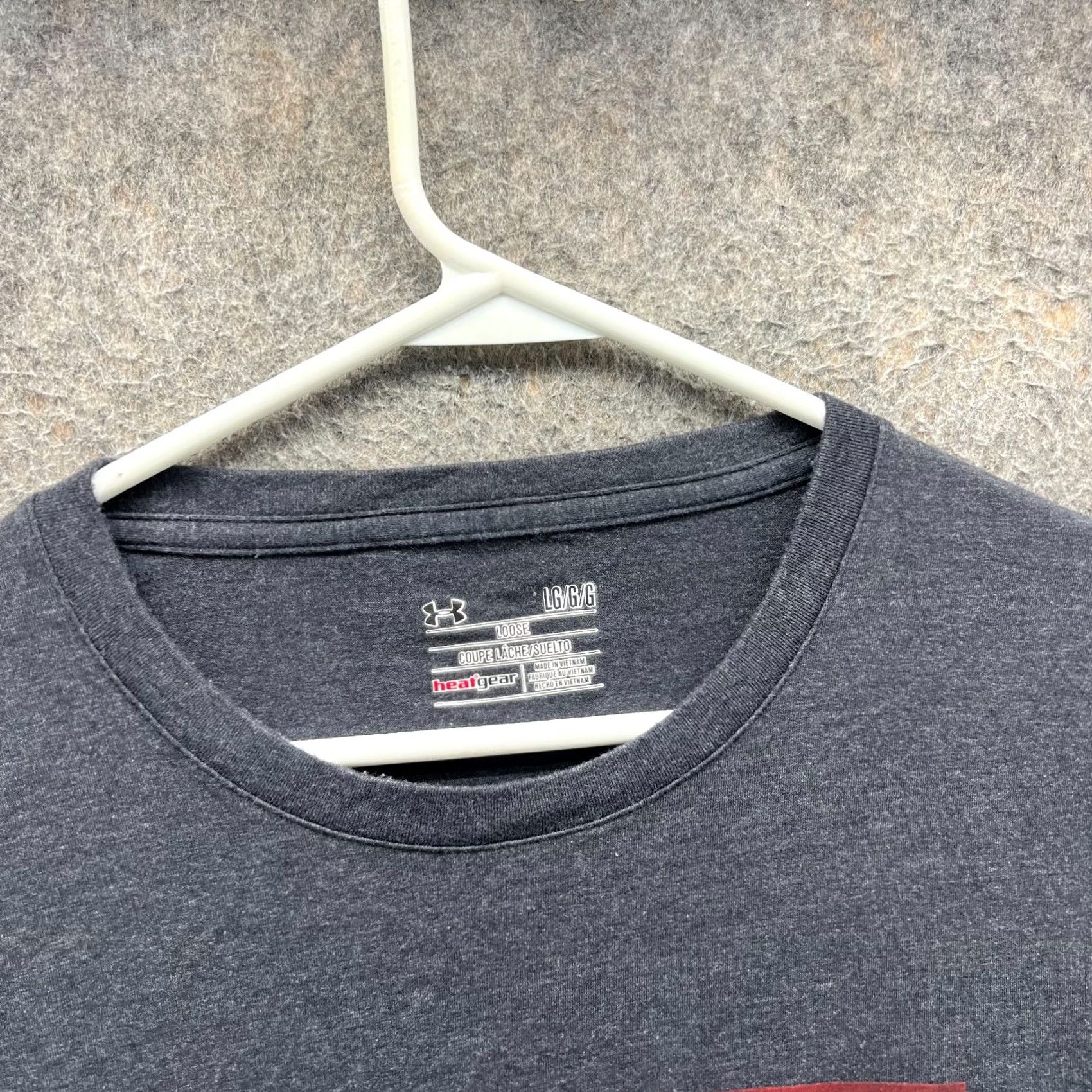 Under Armour Under Armour Shirt Mens Large Black HeatGear Loose USA Flag Logo Graphic Tee Size US L / EU 52-54 / 3 - 7 Thumbnail