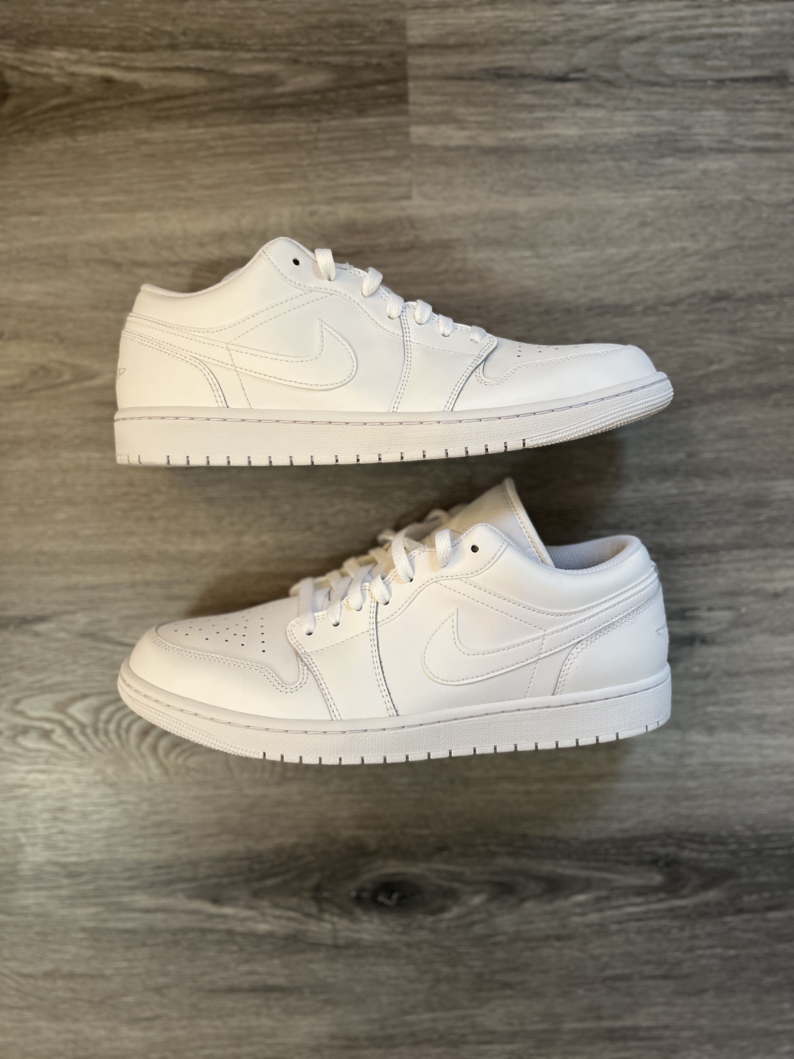 Jordan Brand Jordan 1 Low Triple White Size US 12 / EU 45 - 1 Thumbnail