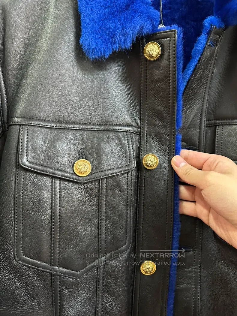 Versace Versace Fur integrated jacket coat fur Size US L / EU 52-54 / 3 - 2 Thumbnail
