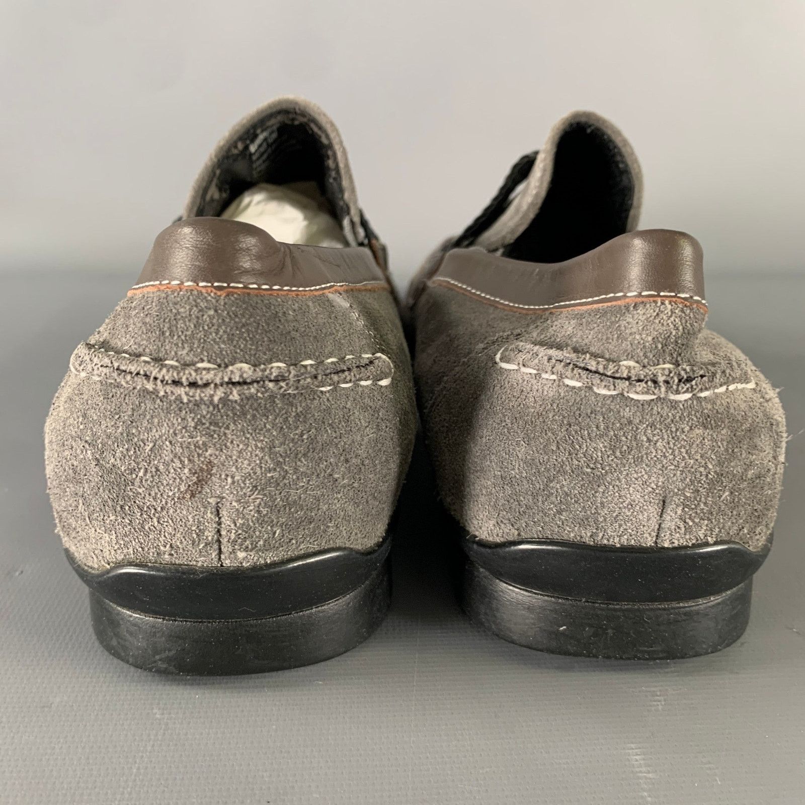 Kenneth Cole KENNETH COLE Size 10 Grey Leather Loafers Size US 10 / EU 43 - 3 Thumbnail