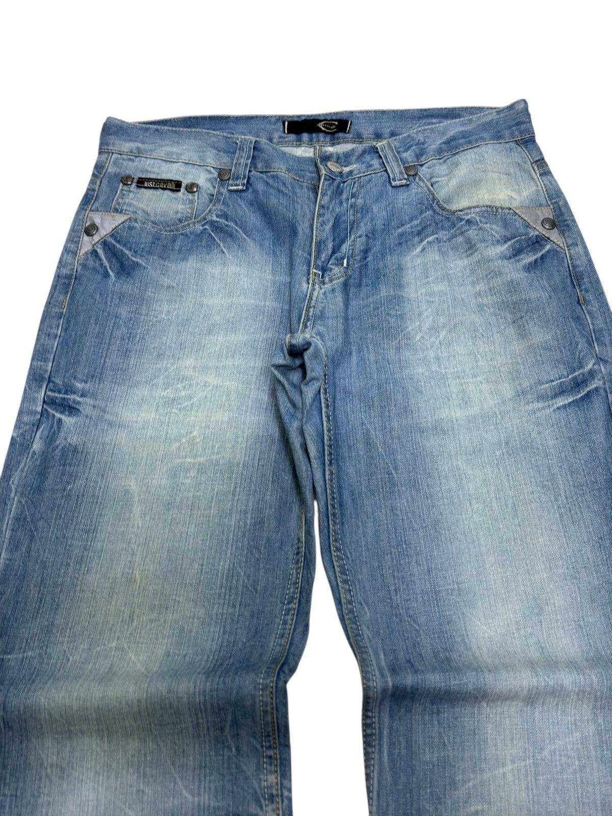 Just Cavalli Vintage JUST CAVALLI CLAW MARK EMBROIDERY LOGO DENIM Size US 31 - 3 Thumbnail