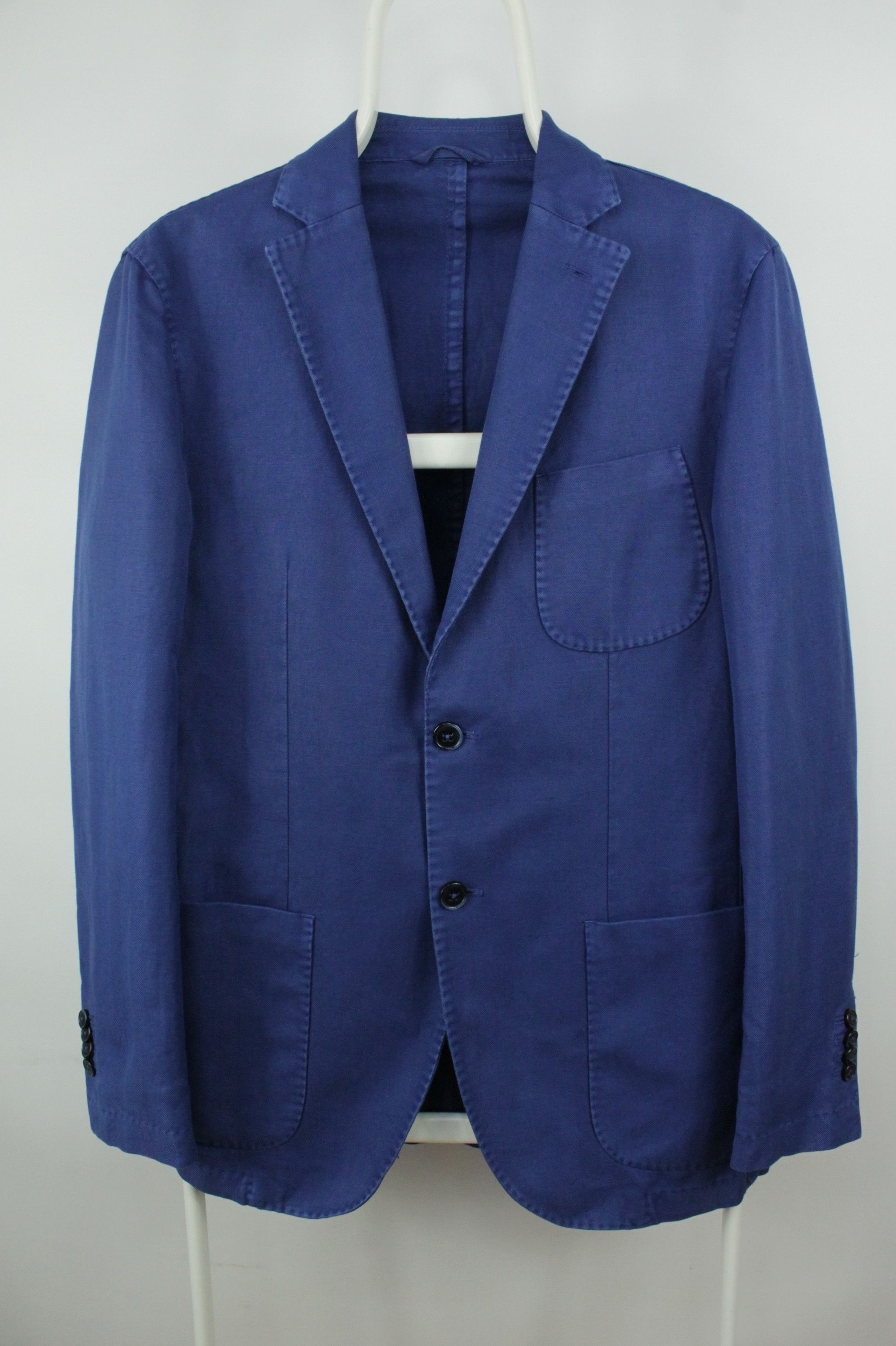 Boggi Boggi Milano Italian Style Linen Cotton Sport Coat Jacket Size US M / EU 48-50 / 2 - 1 Thumbnail
