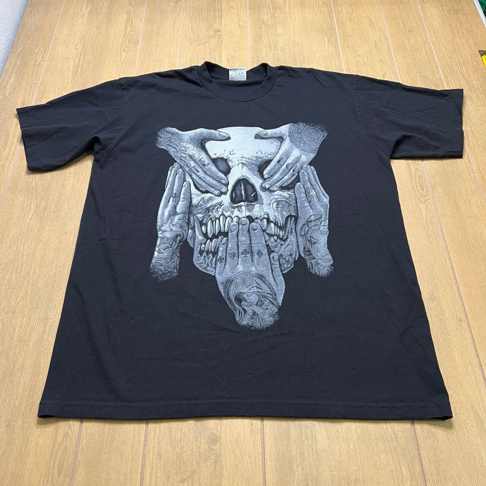 Vintage Y2K West Coast Street Gear Skull Graphic T-Shirt Mens 2XL Size US XXL / EU 58 / 5 - 10 Thumbnail