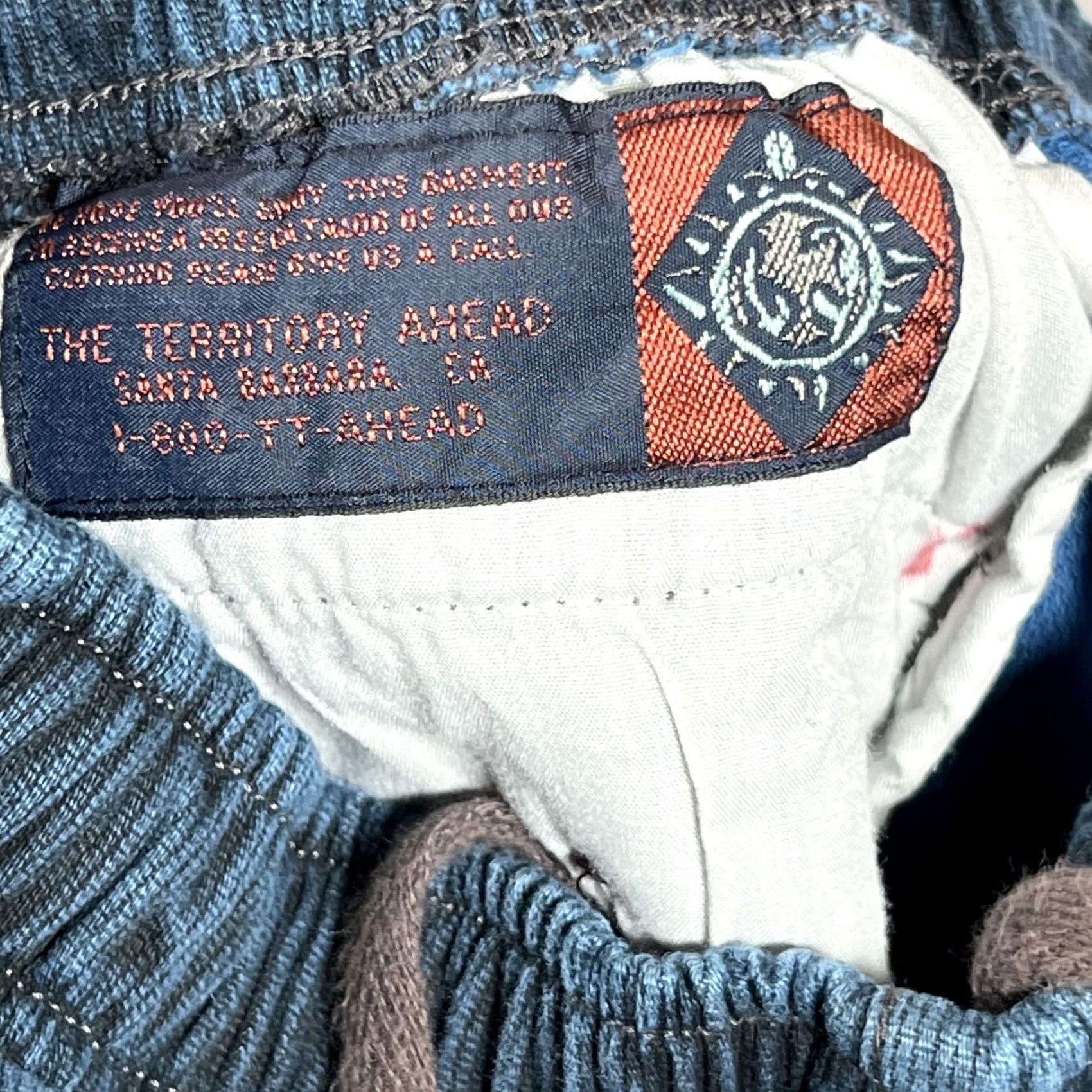The Territory Ahead The Territory Ahead Mens Small S Cotton Pull On Pants Teal Size US 29 - 3 Thumbnail