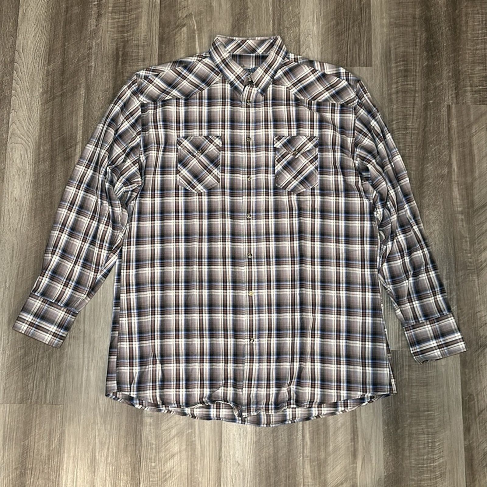 Other Cowboy Justice Western Long Sleeve Pearl Snap Button - 2XL Size US XXL / EU 58 / 5 - 2 Thumbnail