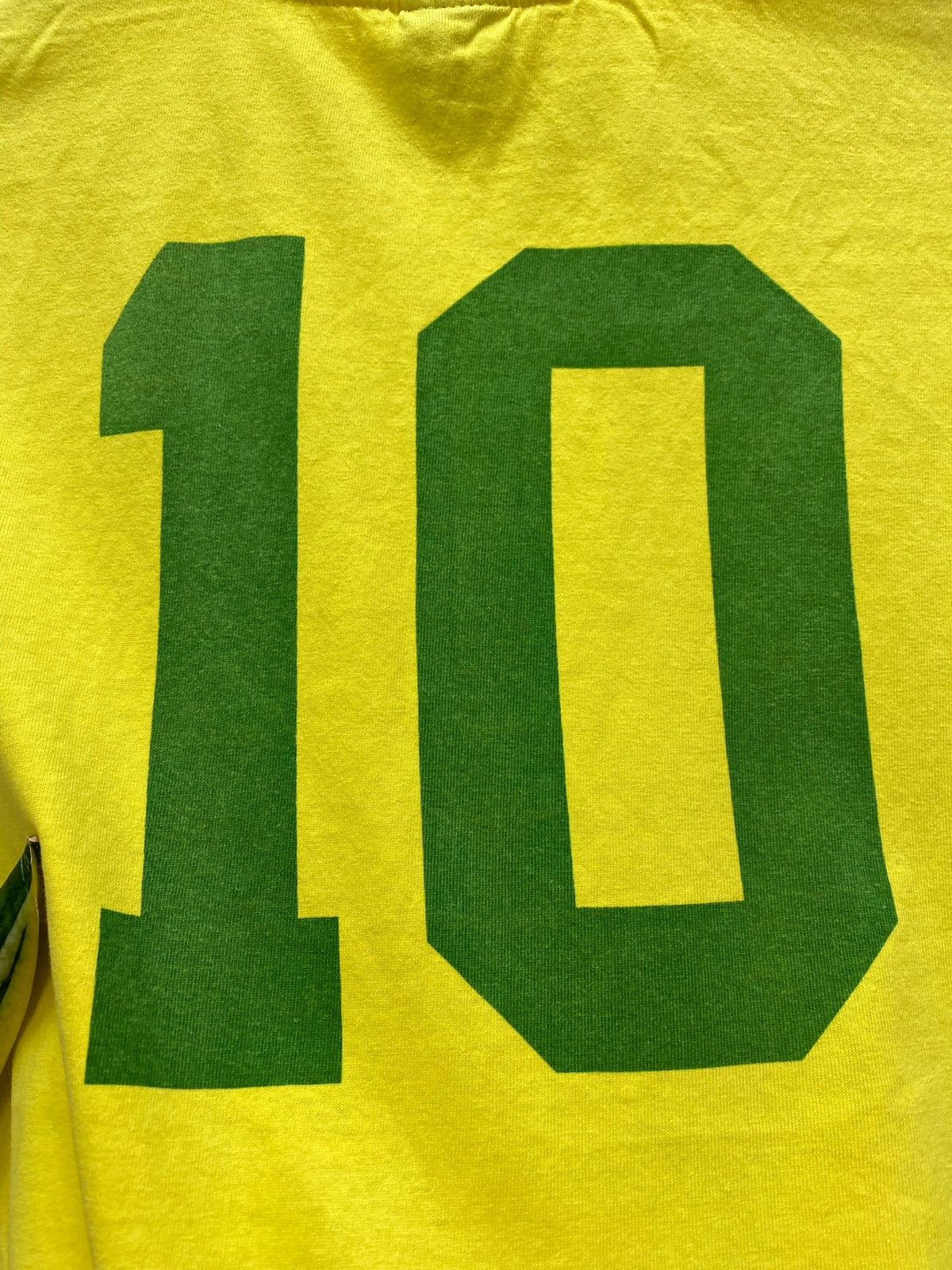Other × Vintage Brazil 10 Pele Toffs Football Soccer Jersey Retro Remake Size US L / EU 52-54 / 3 - 19 Thumbnail