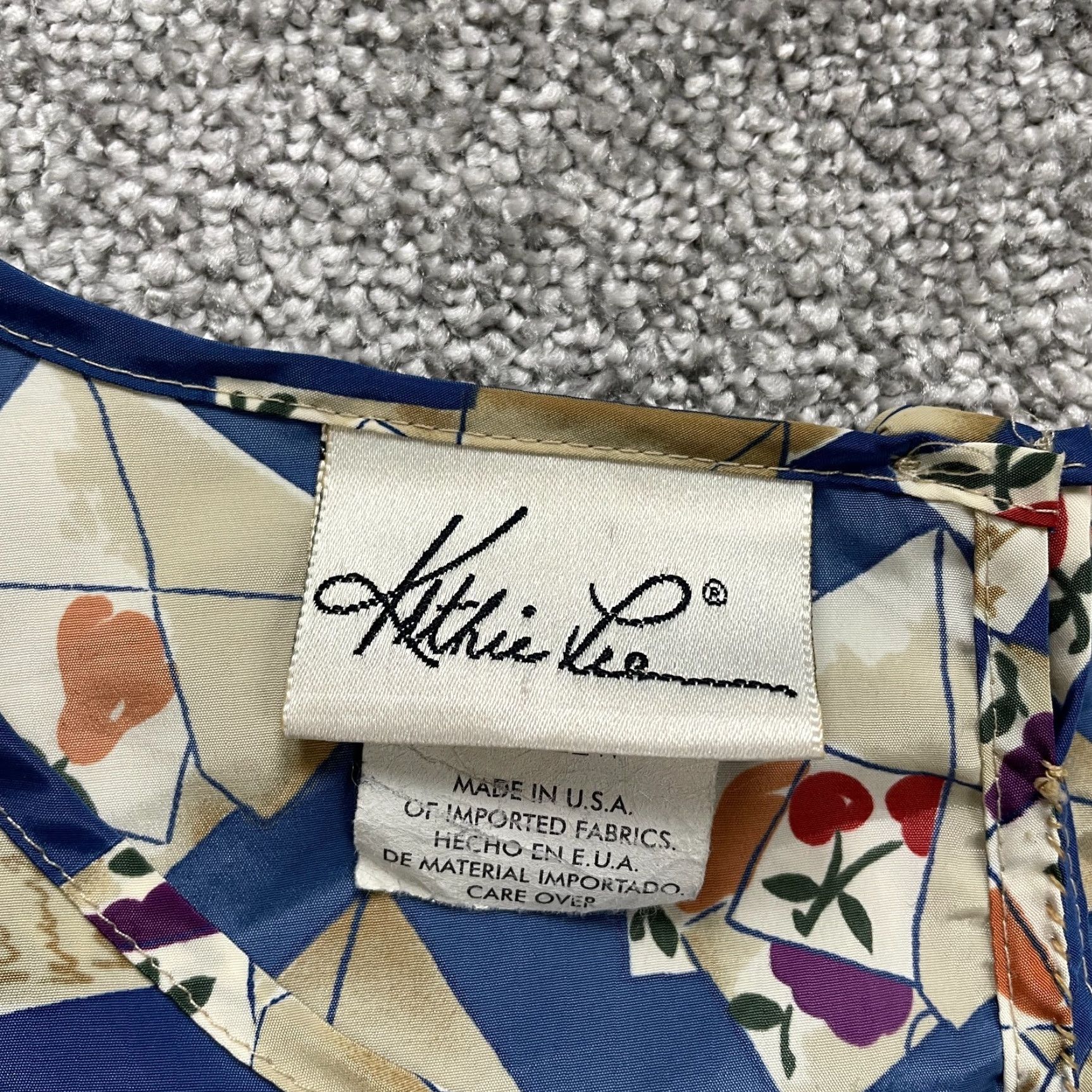Lee Kathie Lee Blouse Womens 22W Multicolor Patterned Round Neck Short Sleeve Casual Knit Polyester Size 3XL / US 20-22 - 4 Thumbnail