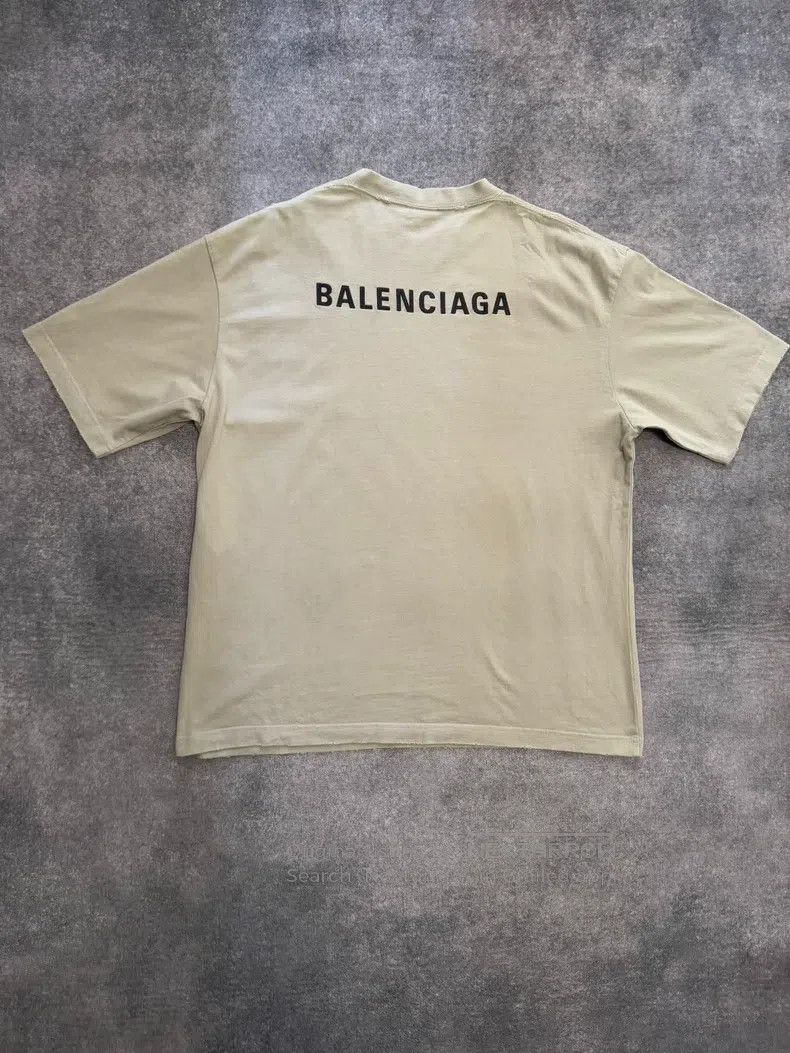 Balenciaga Balenciaga Grey Front and Back Embroidered Short Sleeve Size US L / EU 52-54 / 3 - 2 Thumbnail
