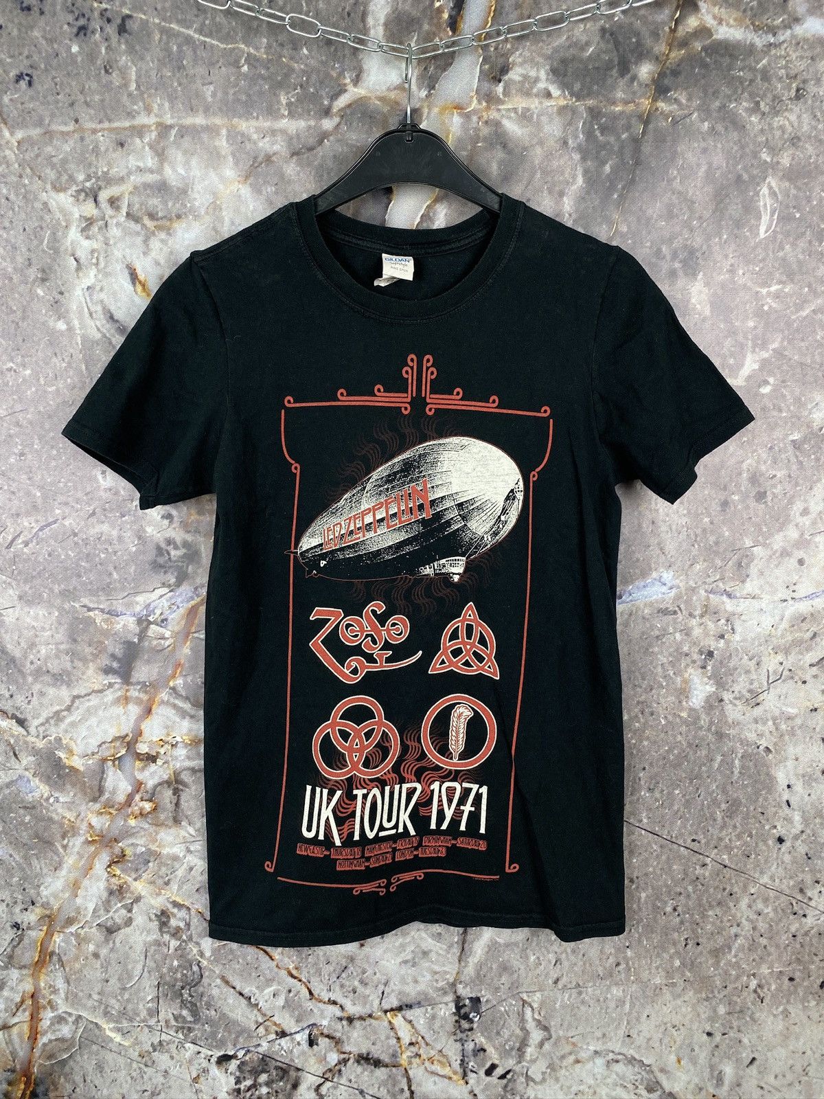 Band Tees × Led Zeppelin Men’s Led Zeppelin Uk Tour 1971 T-Shirt Size Small Size US S / EU 44-46 / 1 - 2 Thumbnail