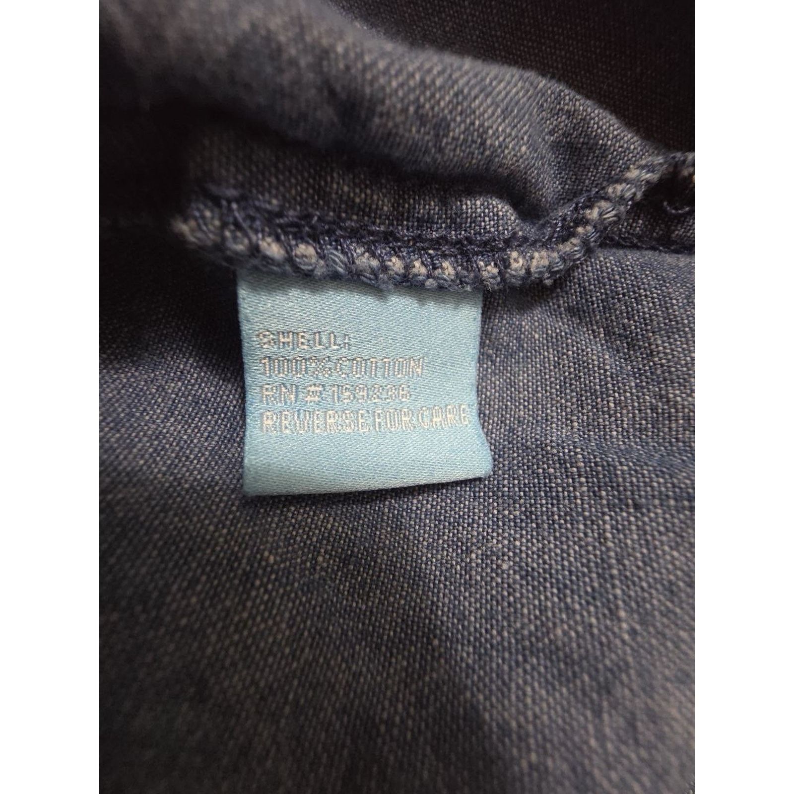 J.McLaughlin J. McLaughlin s Sz S Denim Cotton 1/4 Sleeve Blue A001061 Size S / US 4 / IT 40 - 9 Thumbnail