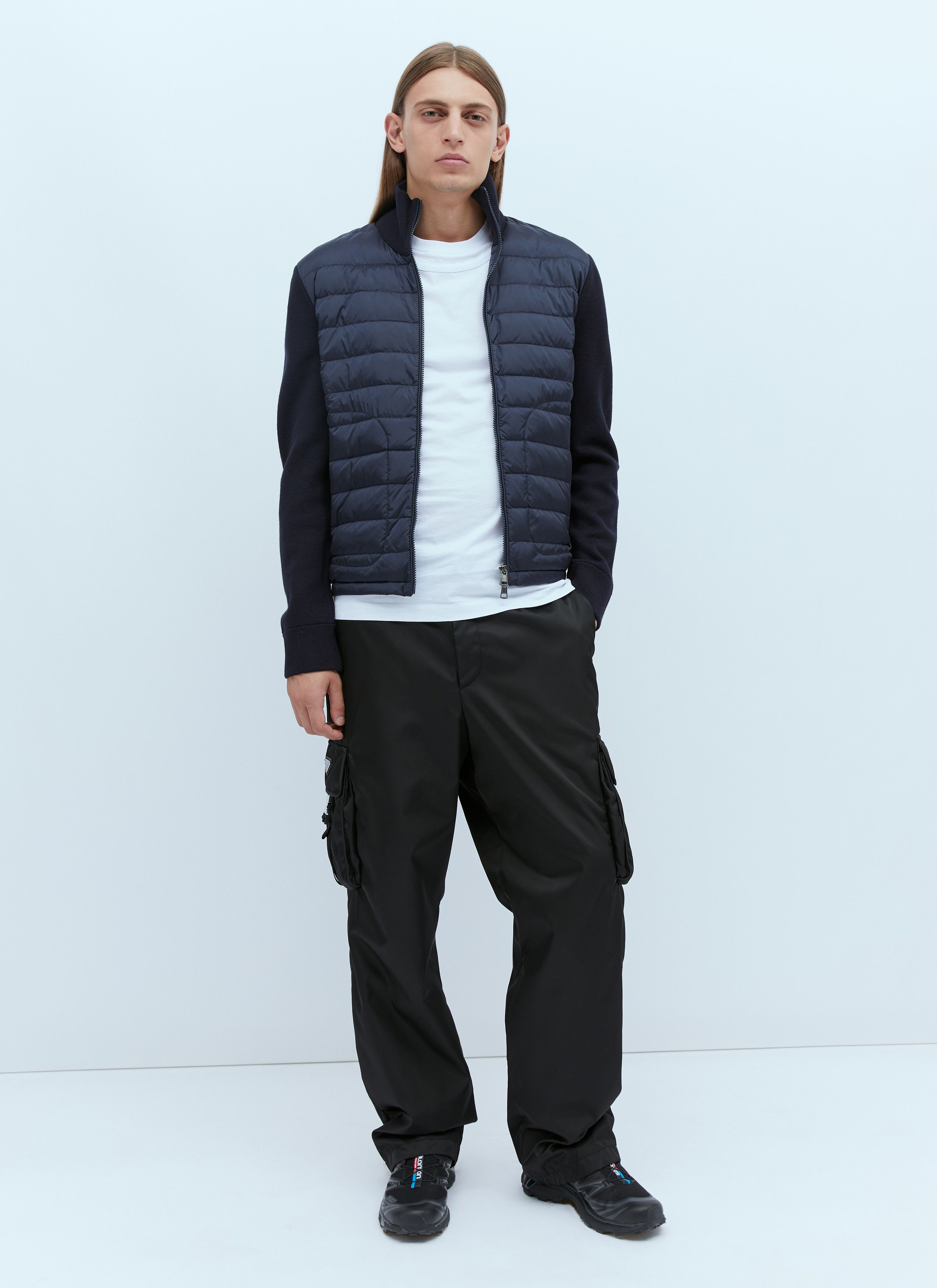 Logo Patch Zip-Up Cardigan