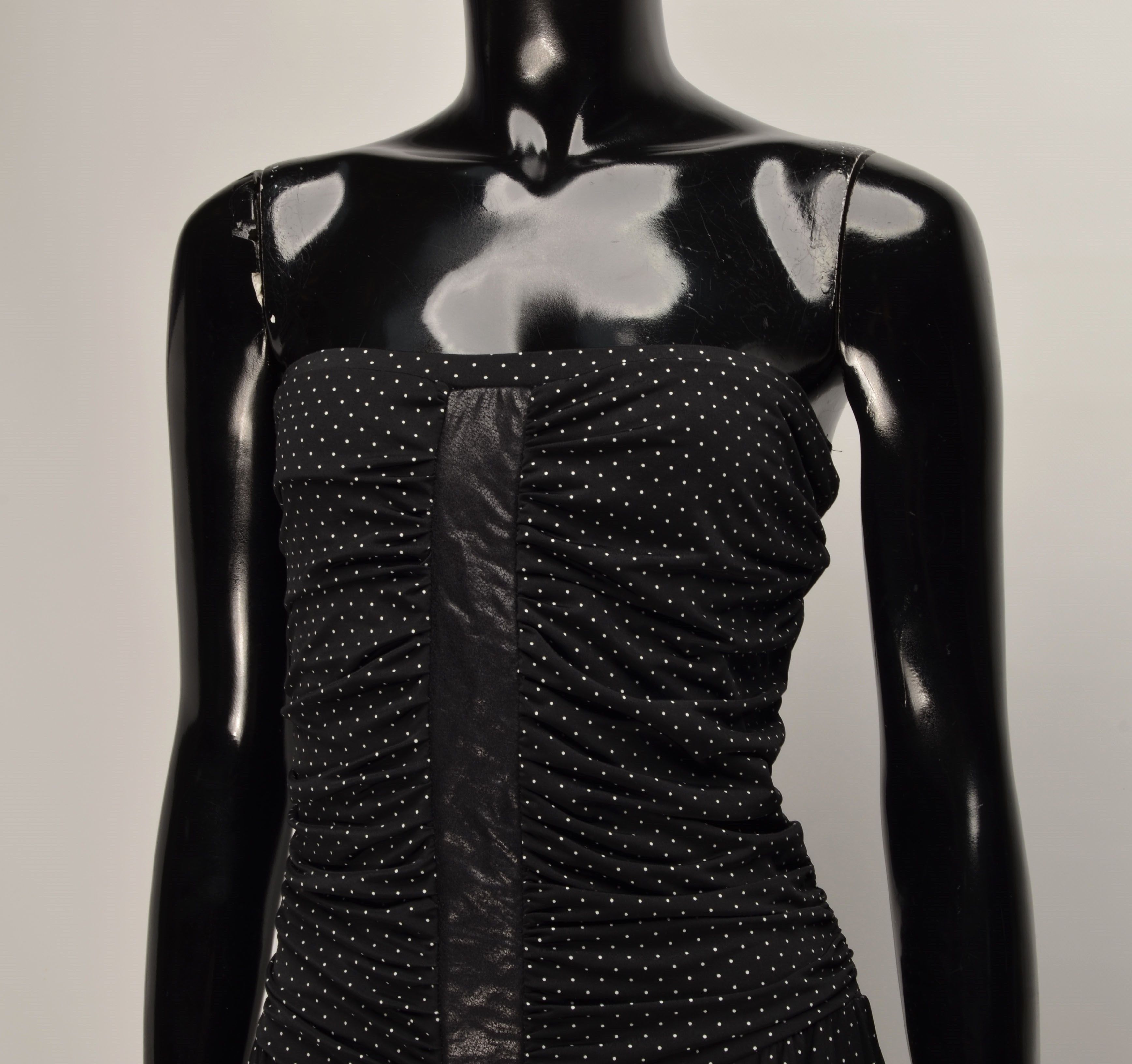 Designer × Morgan Homme Vintage Morgan de Toi Y2K Strapless Polka Dot Mini Dress Size S / US 4 / IT 40 - 2 Thumbnail