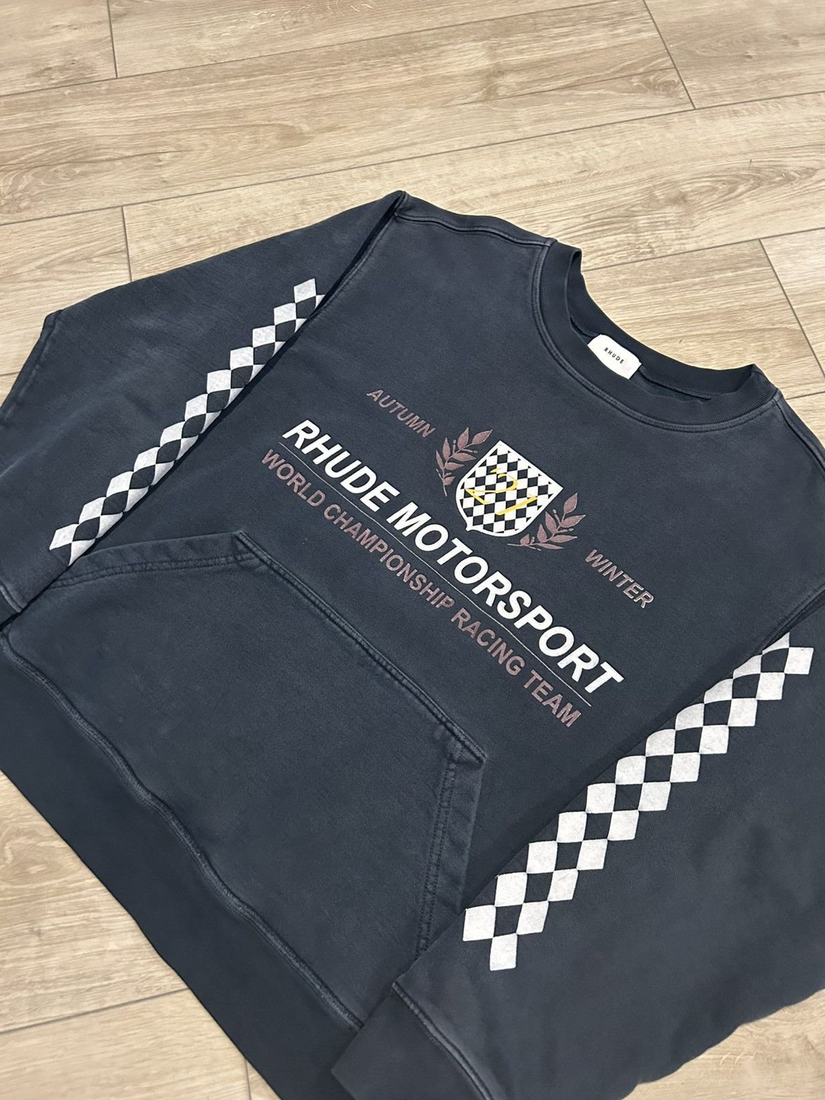 Rhude Rhude Motorsports World Championship Racing Team Crewneck Size US L / EU 52-54 / 3 - 4 Thumbnail