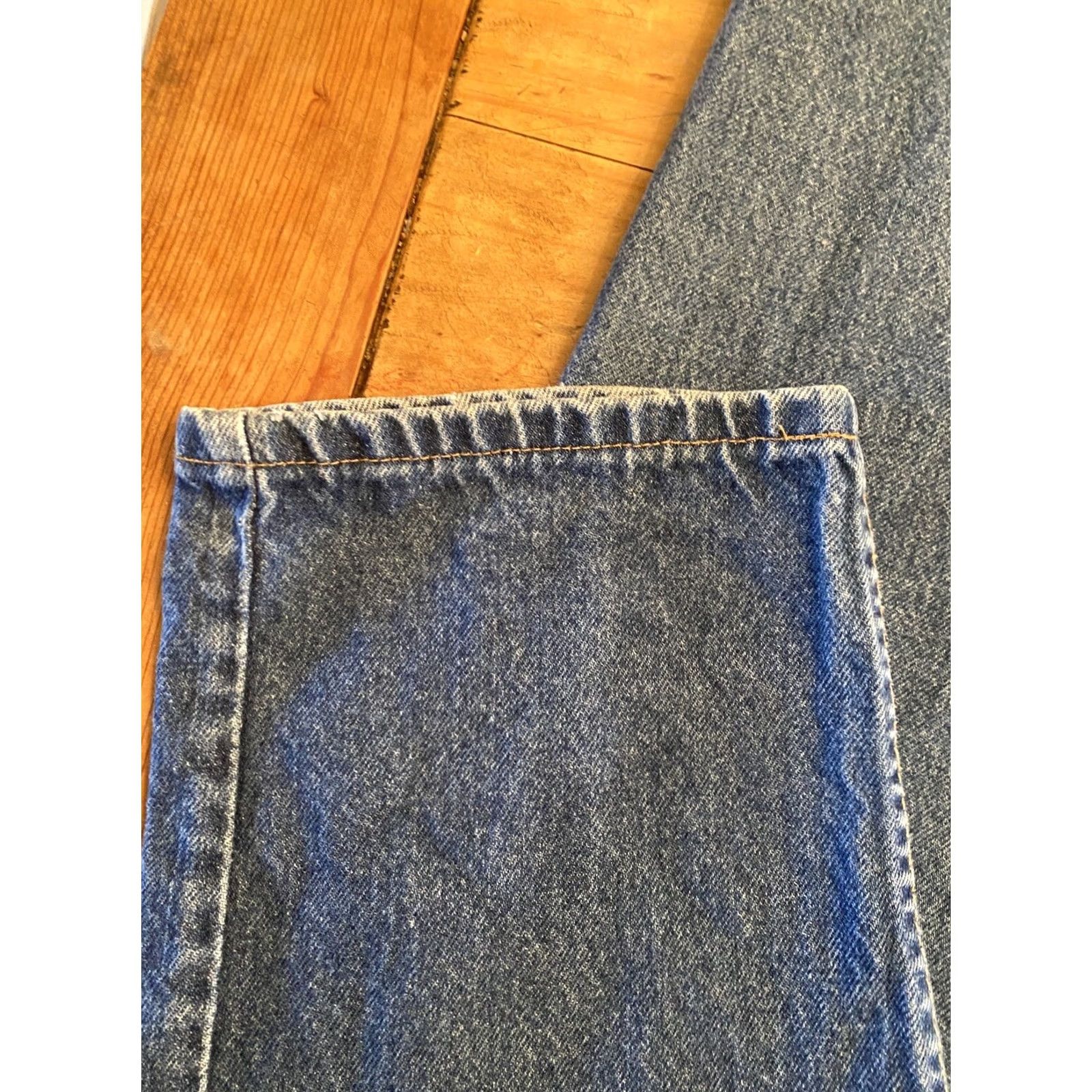 Levi's VINTAGE Levi's 505 Jeans Orange Tab Dark Wash Straight 36 X 32 Mens Denim 90s Levi's 505 Series Jeans Size US 36 / EU 52 - 6 Thumbnail