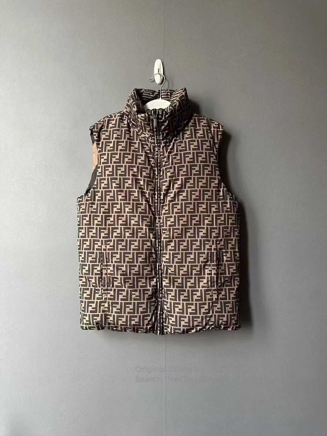 Fendi Fendi Reversible Brown FF Logo Puffer Vest. Size US S / EU 44-46 / 1 - 1 Thumbnail