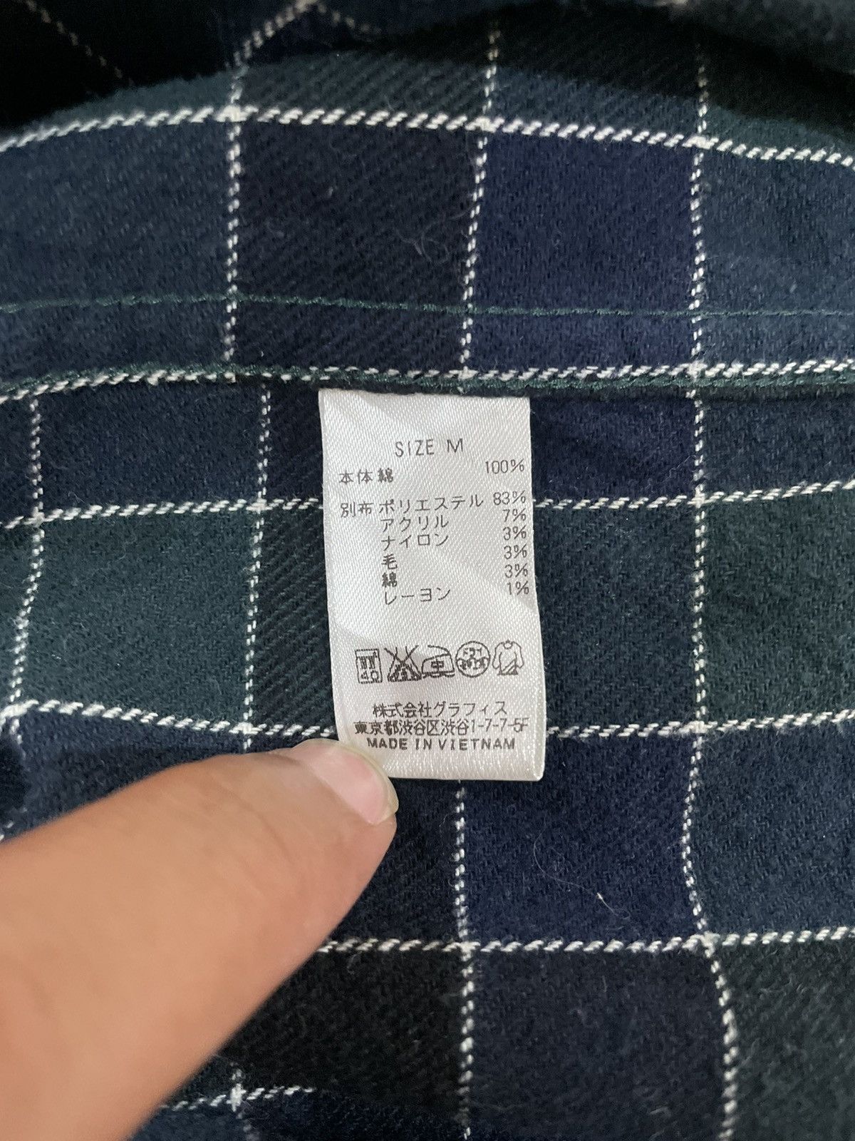 Flannel × Japanese Brand Vintage Graniph Travis Scott Style Tartan Plaid Flannel Size US M / EU 48-50 / 2 - 12 Thumbnail