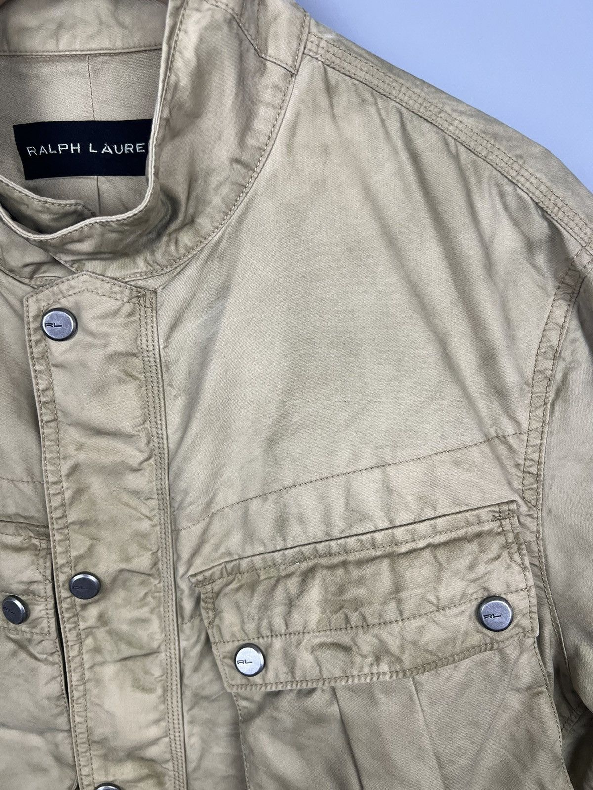 Polo Ralph Lauren (L) POLO RALPH LAUREN Black Label Motorcycle /biker Jacket Size US L / EU 52-54 / 3 - 3 Thumbnail