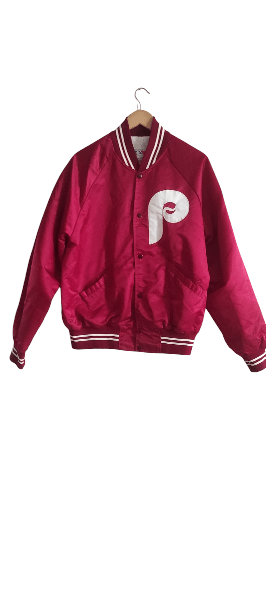 MLB × Starter × Vintage VTG 1980's Starter Philadelphia Phillies MLB Satin Jacket Size US XL / EU 56 / 4 - 1 Thumbnail