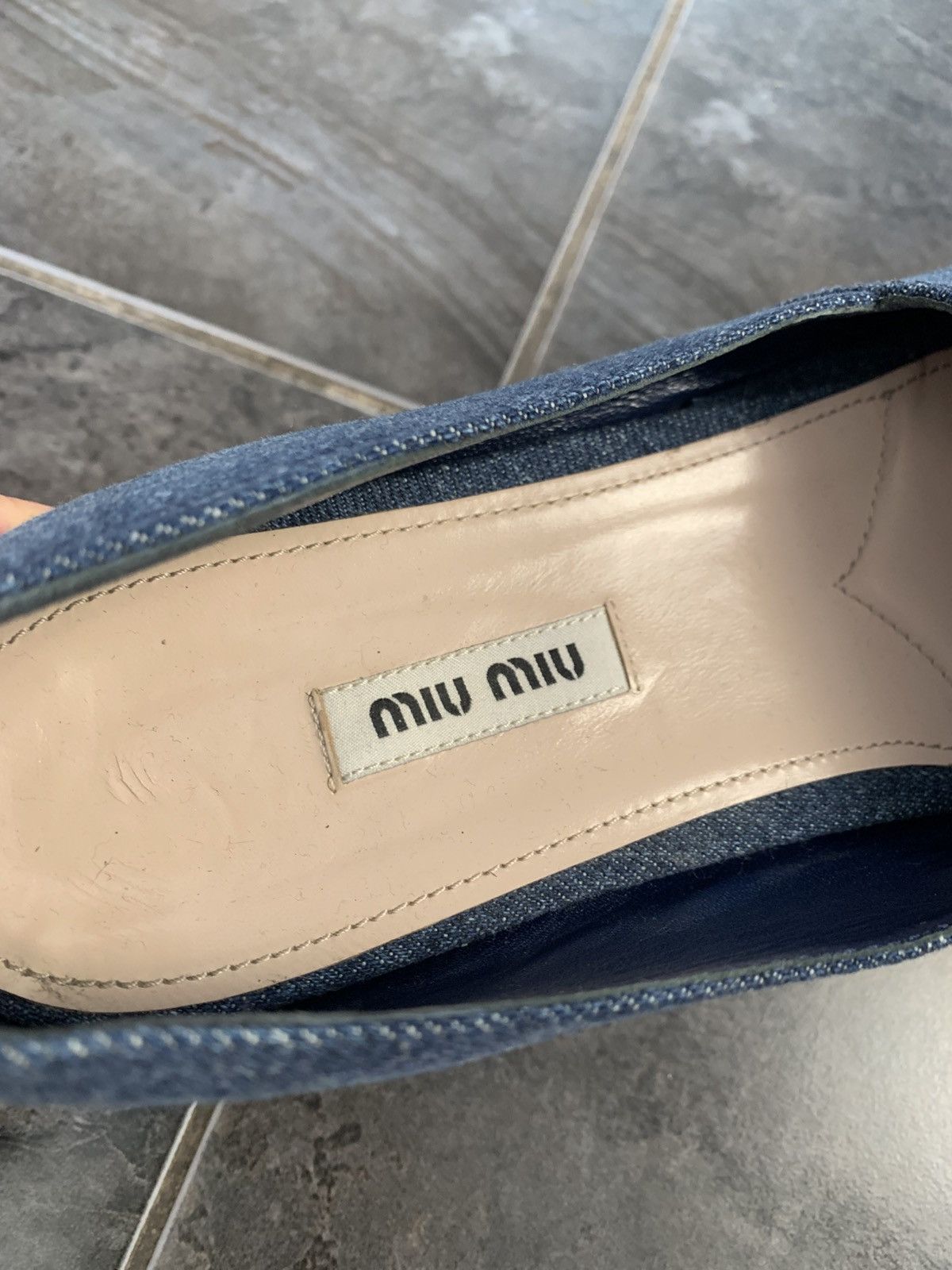 Miu Miu Miu Miu Denim Espadrille Flats Size US 9.5 / IT 39.5 - 4 Thumbnail