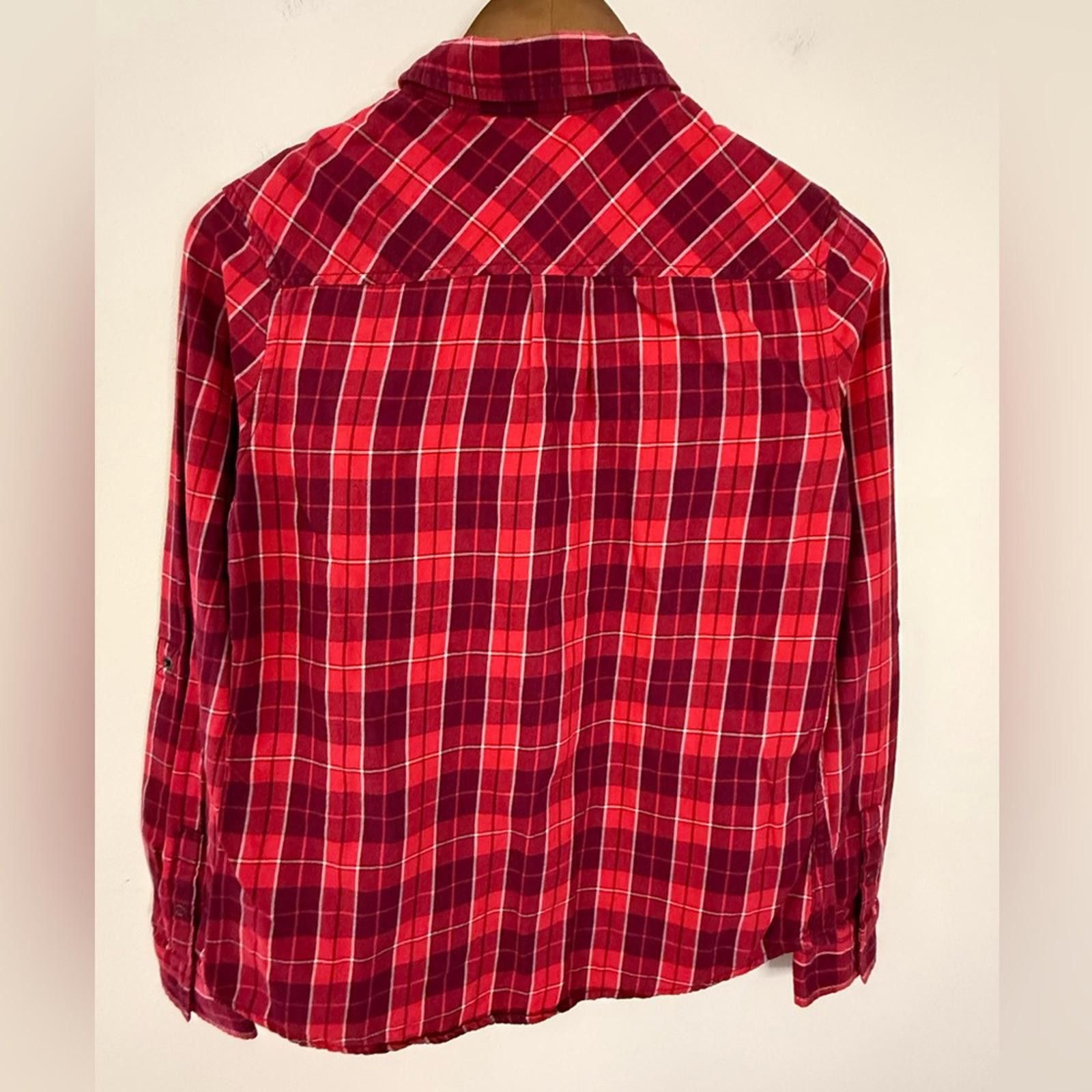 Other Arizona Jeans western plaid shirt red burgundy SZ SM Size S / US 4 / IT 40 - 2 Thumbnail