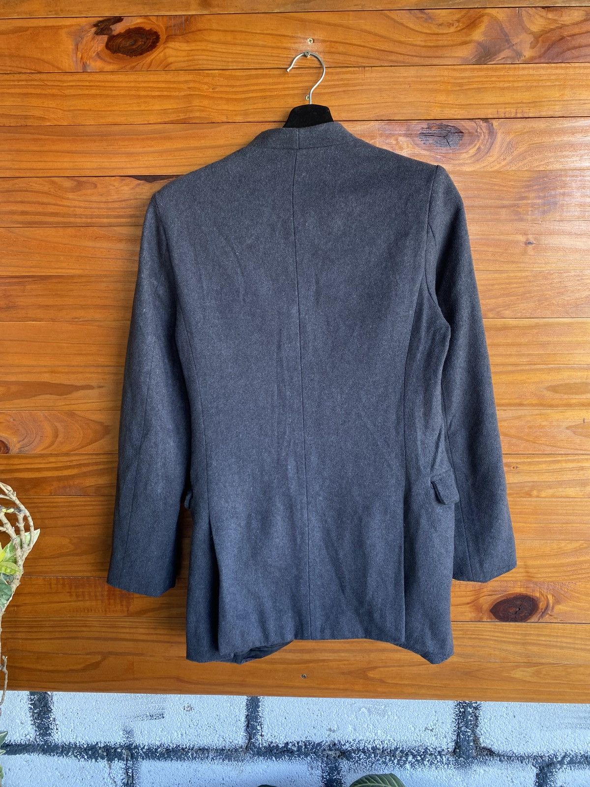 JOHN LAWRENCE SULLIVAN John Lawrence Sullivan Grey Wool Blend Tailored Jacket Size XS / US 0-2 / IT 36-38 - 9 Thumbnail