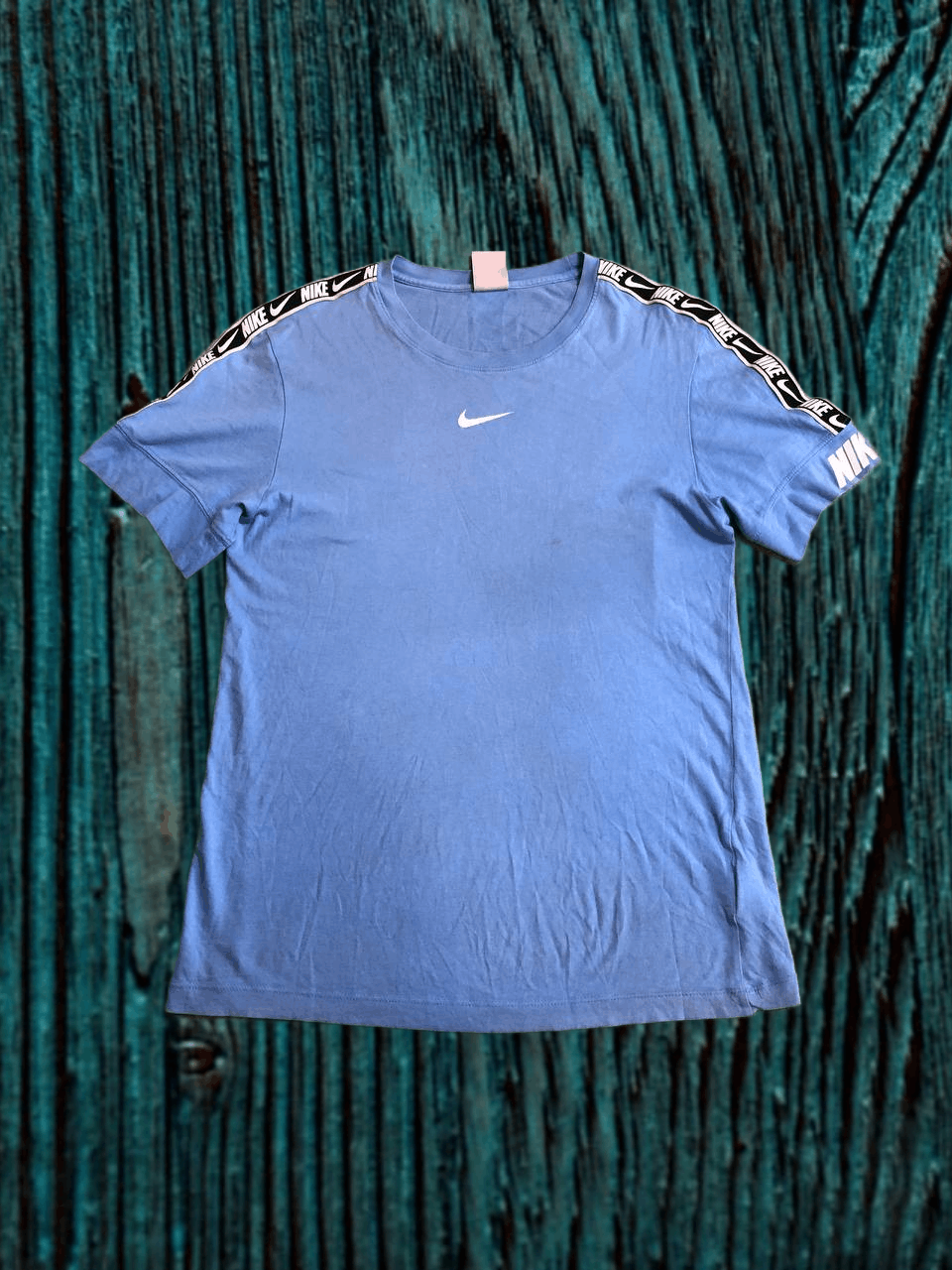 Nike Nike Mens Sportswear Logo Tape T-Shirt Royal Blue Raglan Tee Size US S / EU 44-46 / 1 - 1 Thumbnail