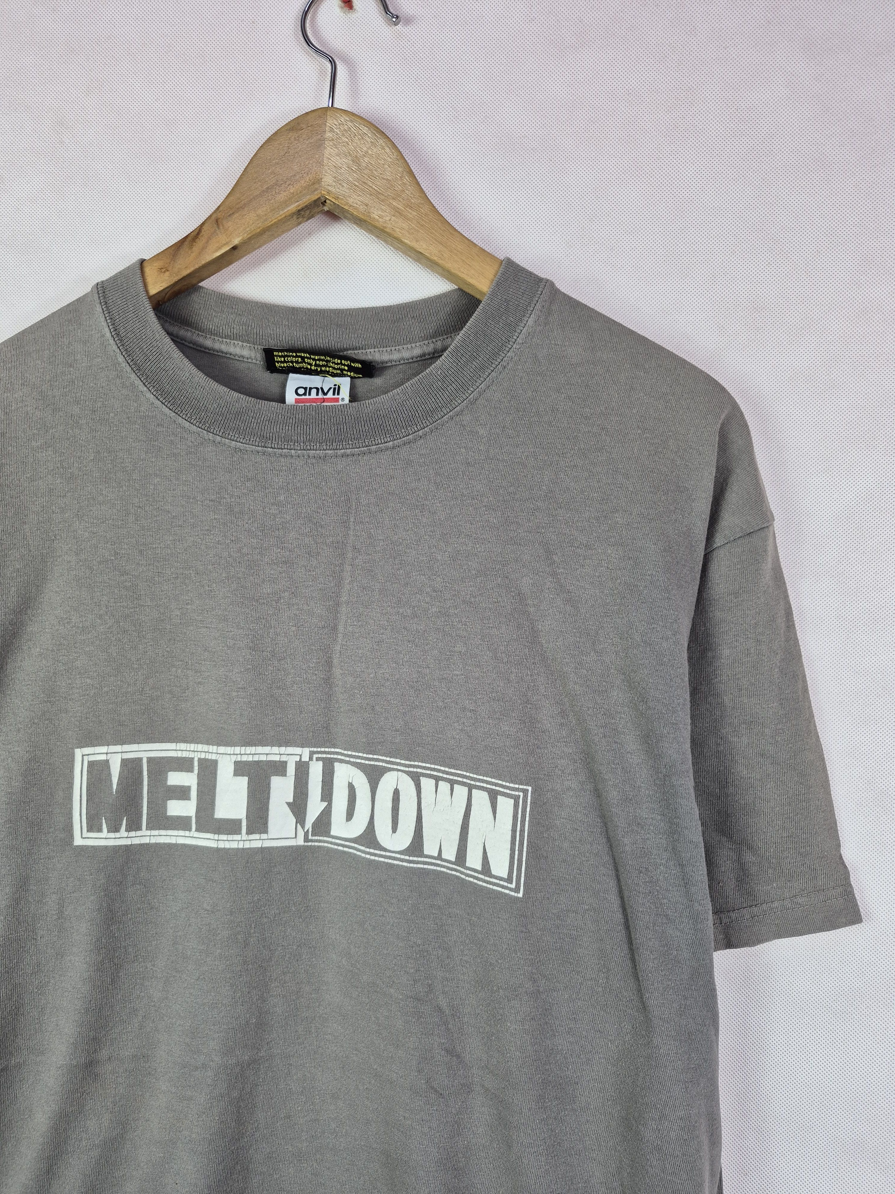 Vintage 🔥 Vintage 90s Meltdown Underground Streetwear Skate Tee Size US L / EU 52-54 / 3 - 3 Thumbnail