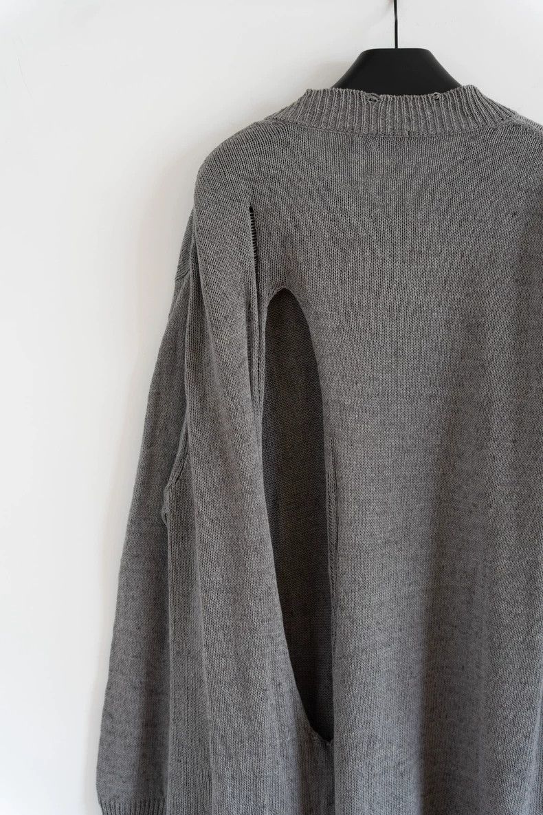 Yohji Yamamoto Yohji Yamamoto 21ss Destruction Cutout Knitted Sweater 2506 Size US L / EU 52-54 / 3 - 7 Thumbnail