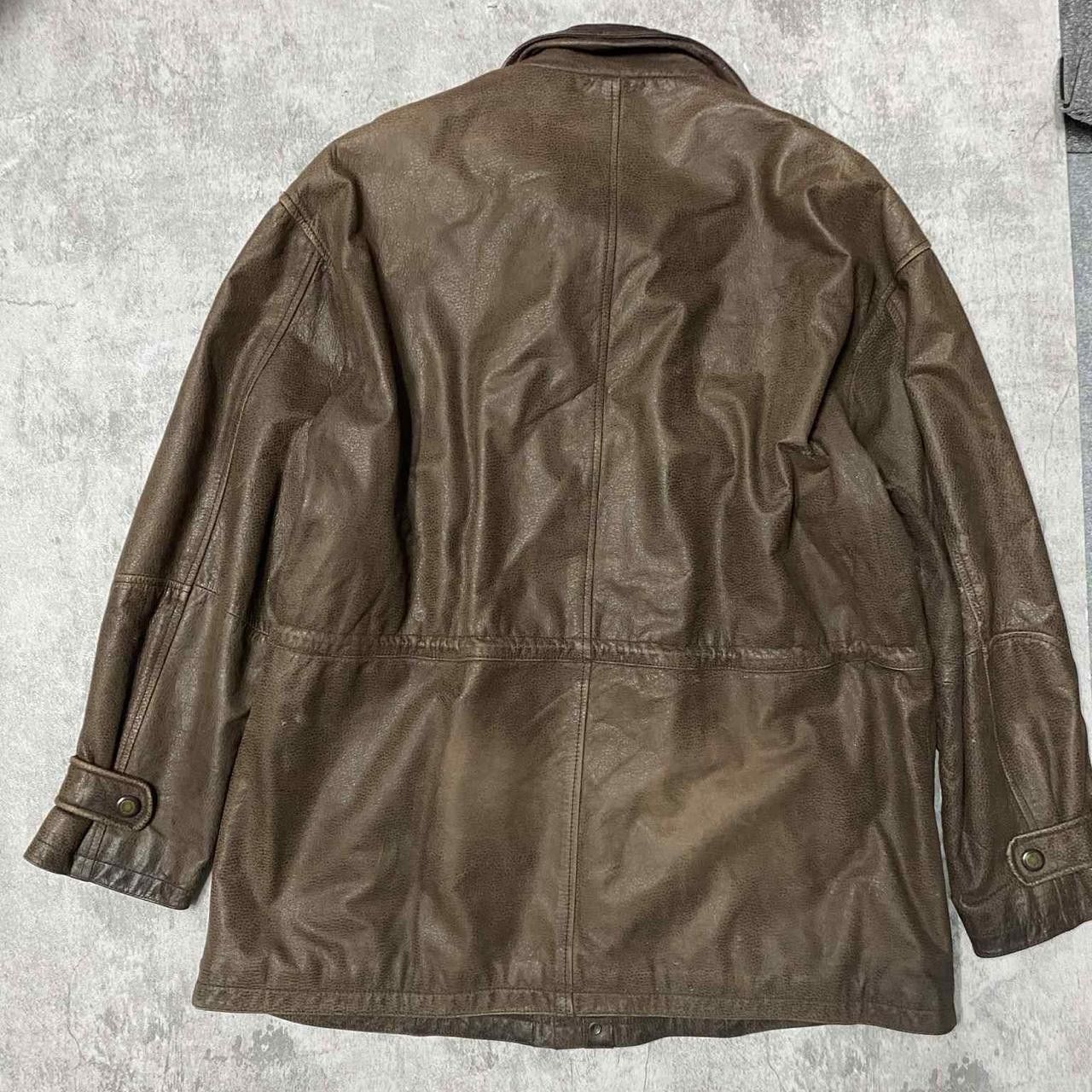 Other Brown leather jacket with a unique, worn look leather Size US L / EU 52-54 / 3 - 4 Thumbnail