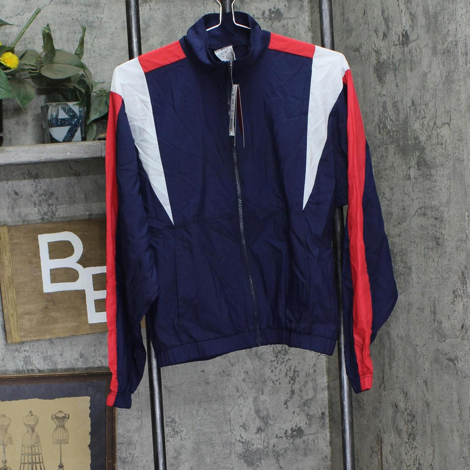 Nwt Reebok Nylon Track Jacket Iu0779 Vector Navy Blue Xs