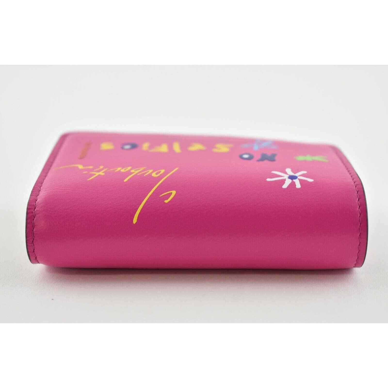 Christian Louboutin Christian Louboutin Leather Script Zip Button Zipper Wallet Size ONE SIZE - 5 Thumbnail