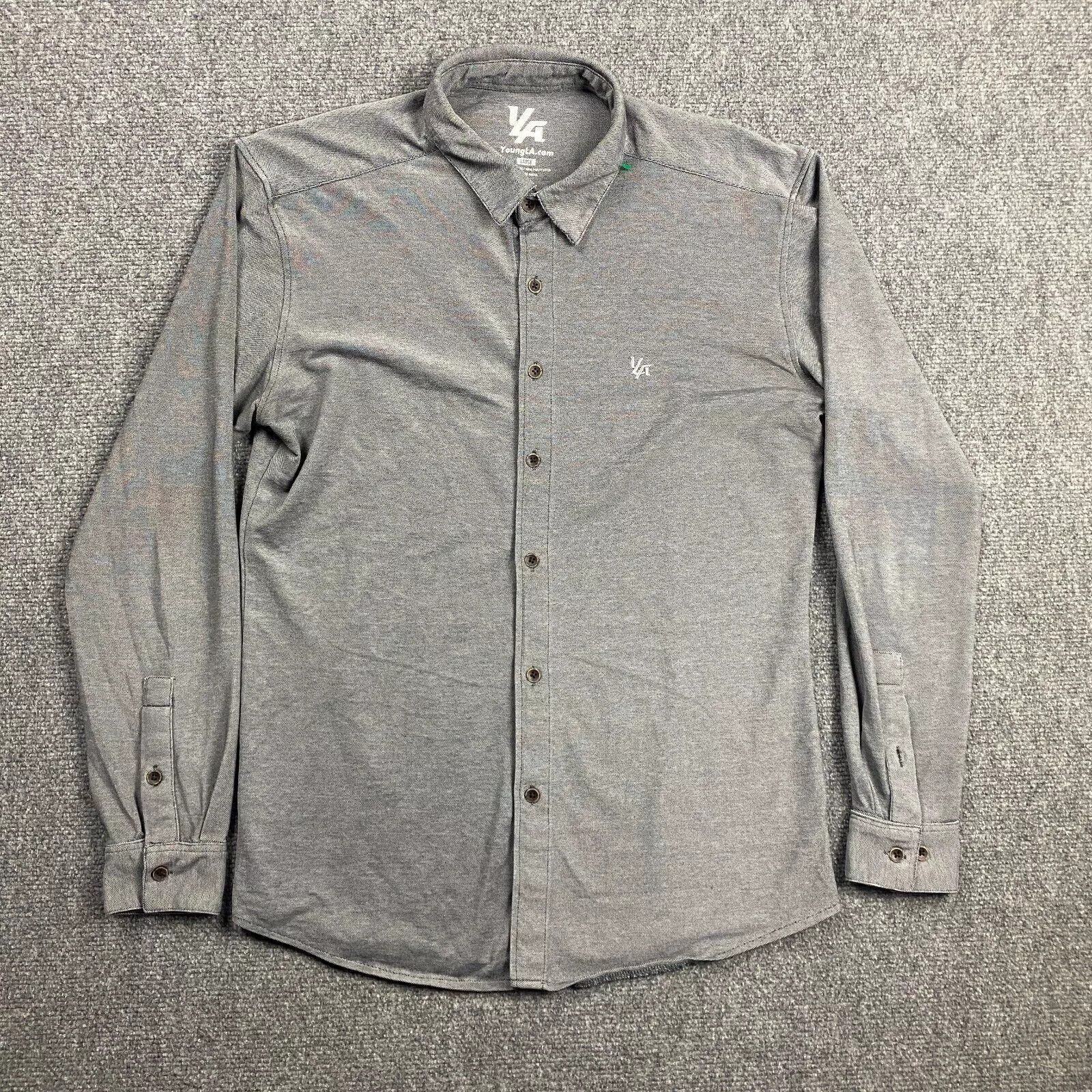 Other Youngla Shirt Men's Large Gray Button Up Long Sleeve L Size US L / EU 52-54 / 3 - 1 Thumbnail
