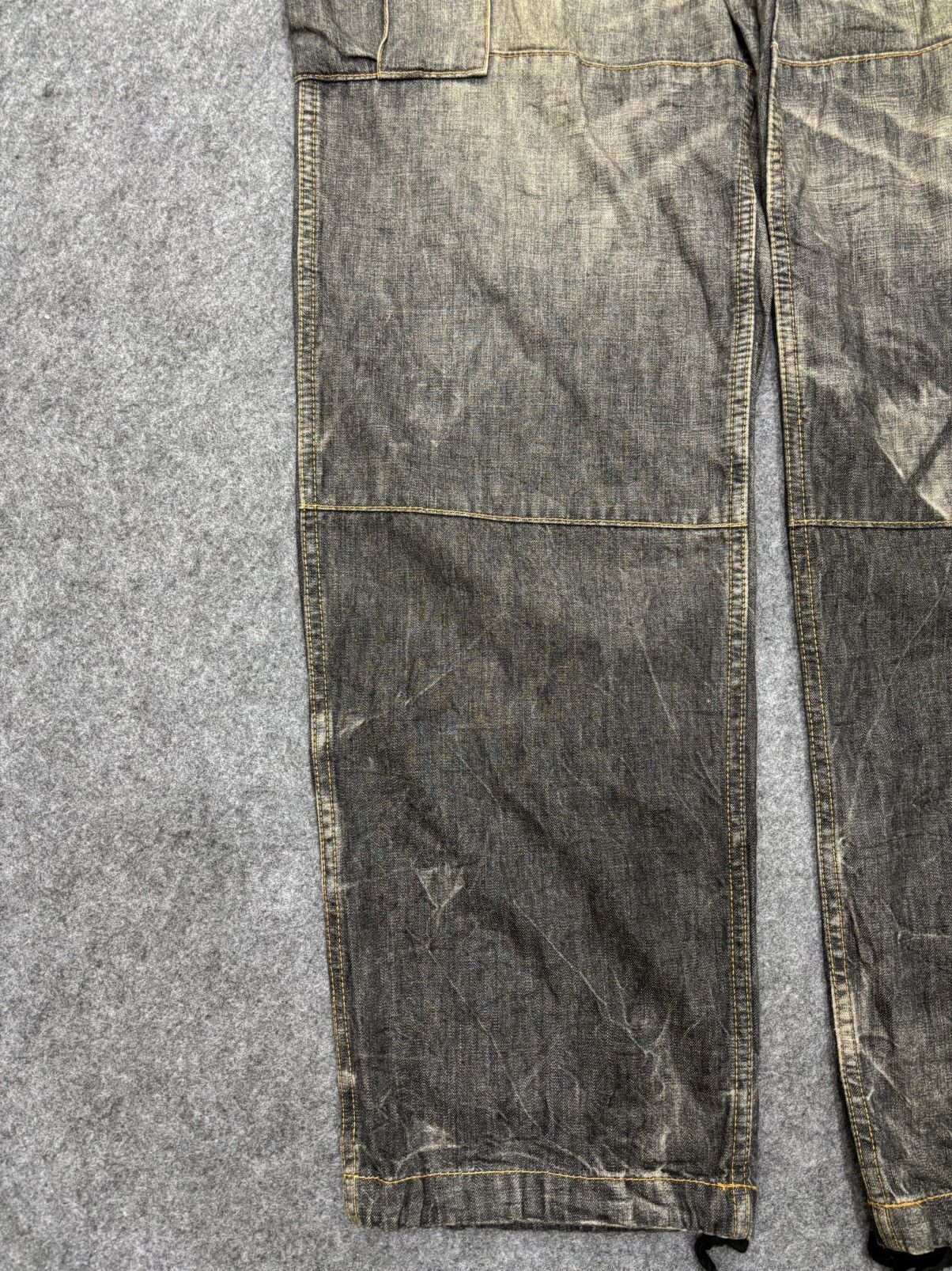 Swagger 💥Baggy💥Vintage Swagger Double Knee Light Denim F624 Size US 35 - 8 Thumbnail