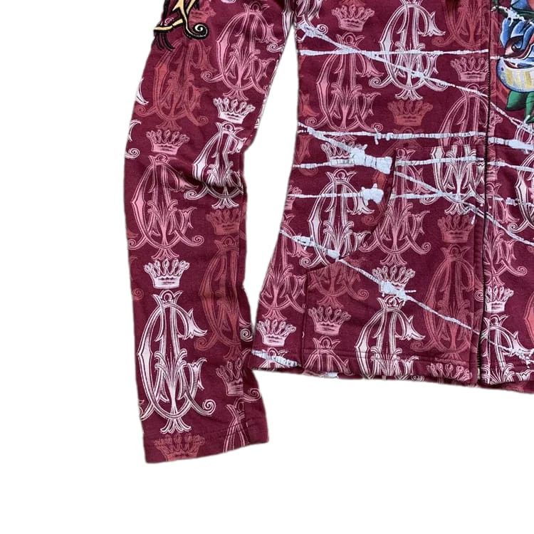 Christian Audigier Christian Audiger Ed Hardy Zip Hoodie Size S / US 4 / IT 40 - 4 Thumbnail
