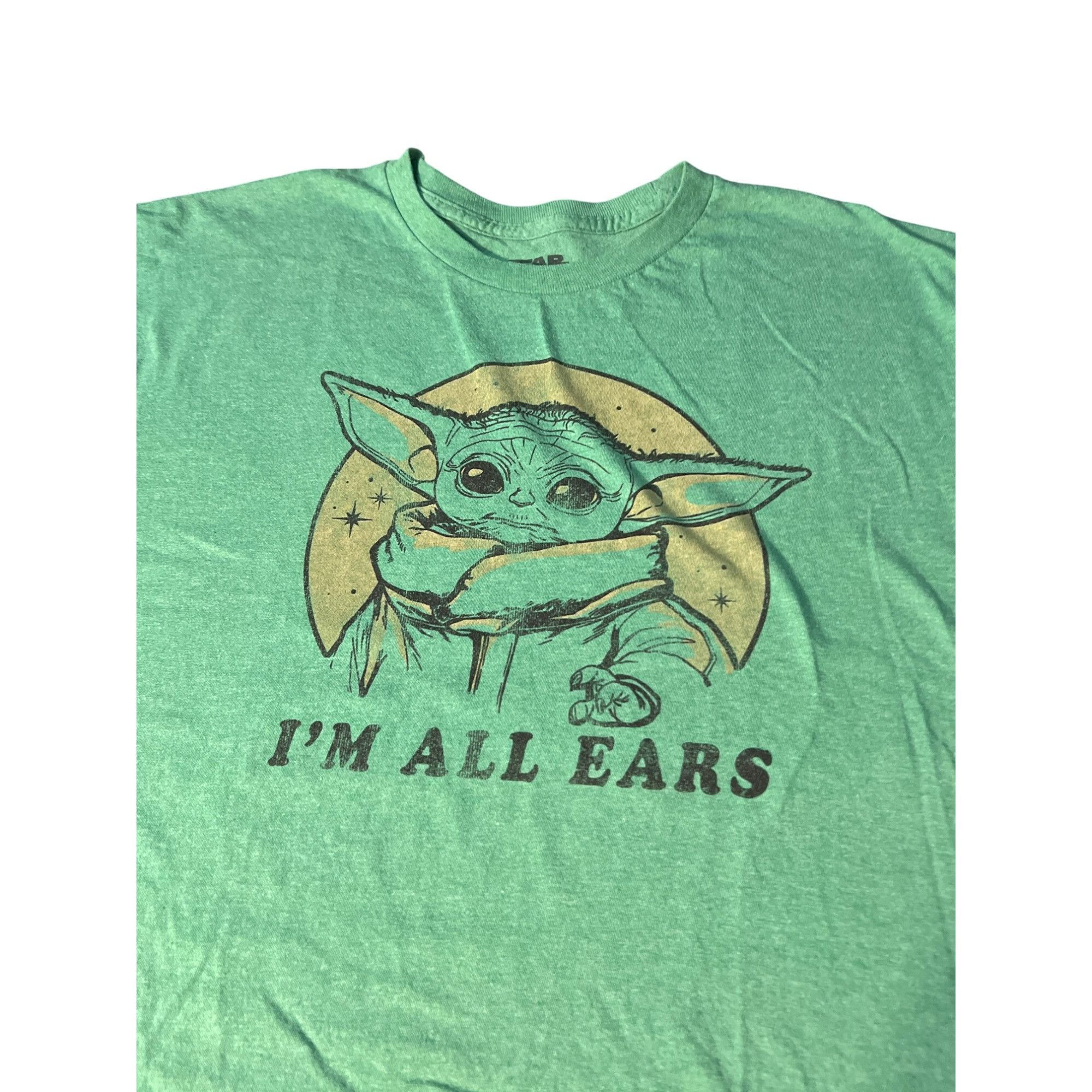Star Wars Star Wars The Child I'm All Ears Green T-Shirt Shirt Grogu B Size US XL / EU 56 / 4 - 2 Thumbnail