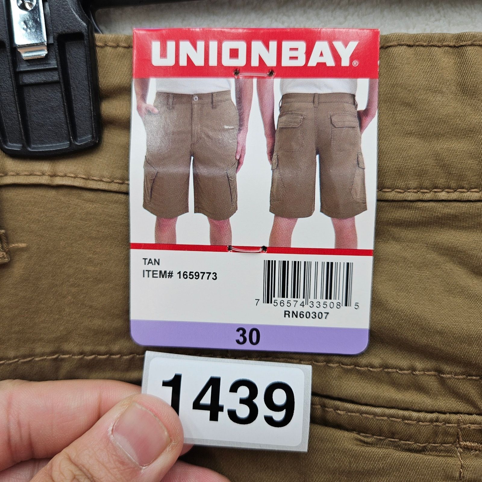 UNIONBAY UNIONBAY MEN'S 30 FLEX WAIST LIGHTWEIGHT TAN CARGO SHORTS Size US 30 / EU 46 - 6 Thumbnail