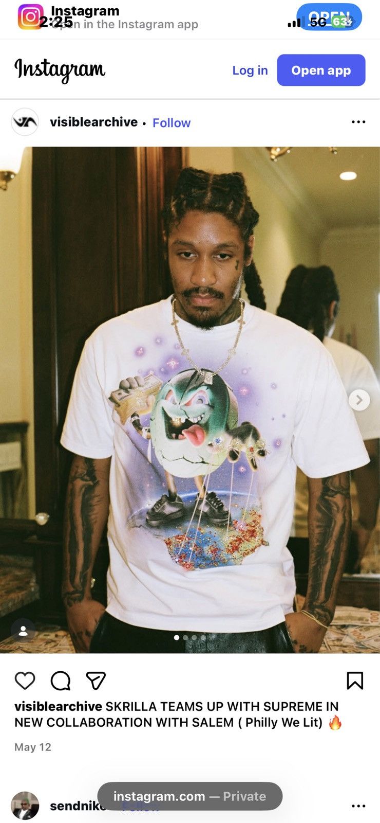 Supreme Supreme\SALEM s/s top size M Size US M / EU 48-50 / 2 - 1 Thumbnail