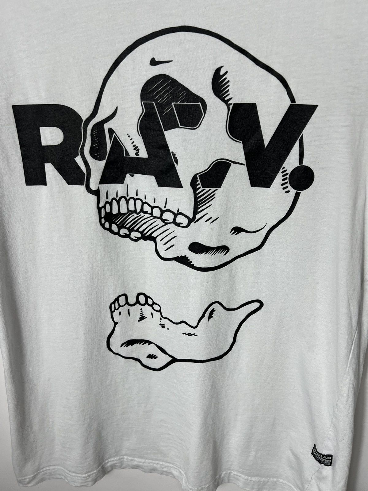 G-Star Vintage streetwear y2k G-Star Raw Big Logo Scull T-shirt Size US M / EU 48-50 / 2 - 2 Thumbnail